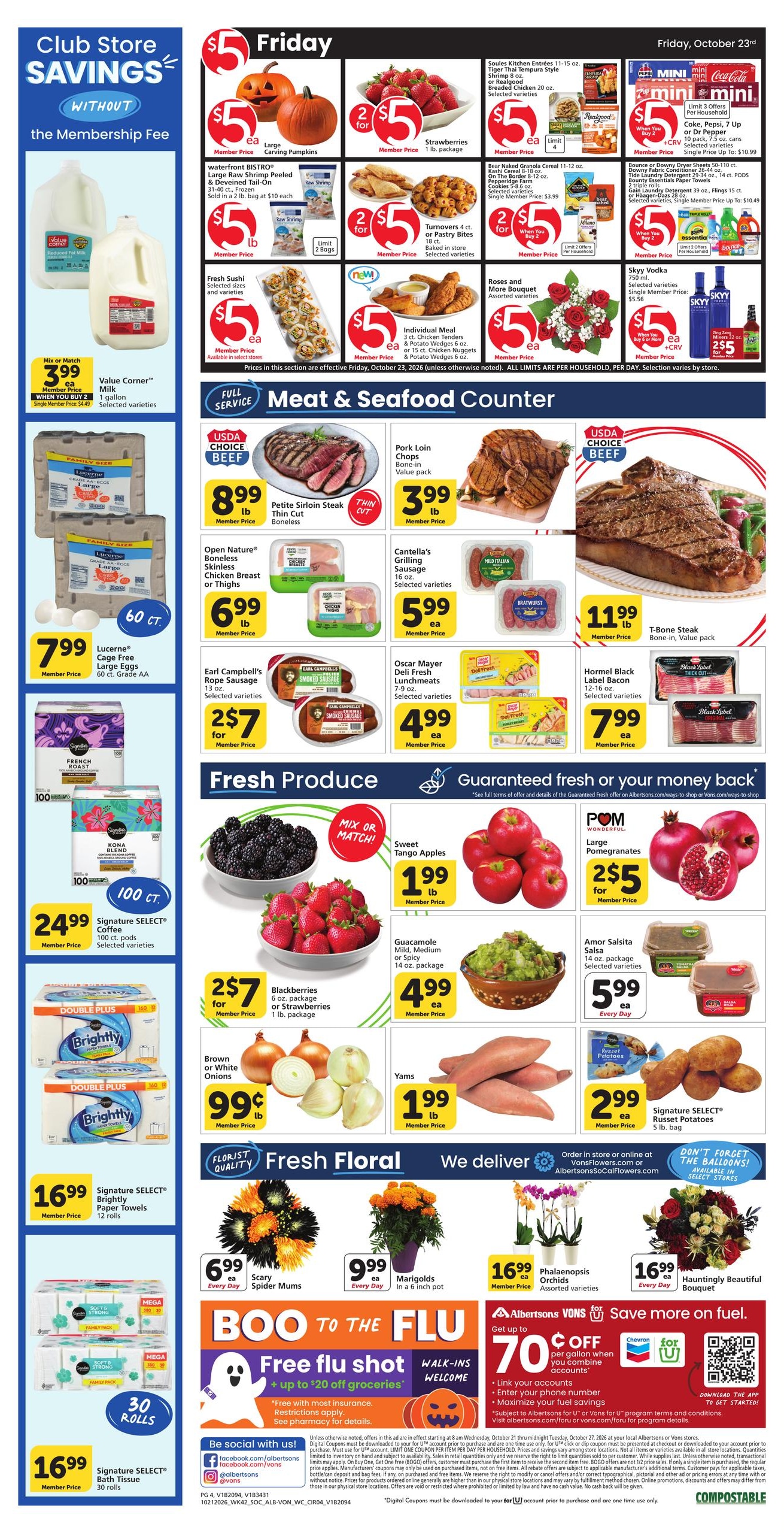 Albertsons (Oxnard-Ventura Area, CA) Weekly Ad October 21 - 27, 2026