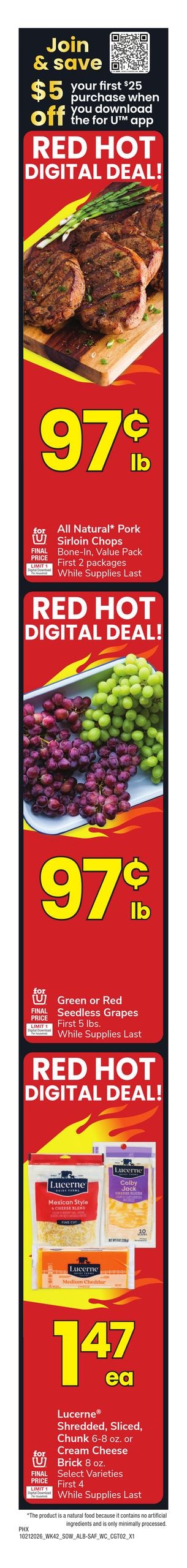Albertsons (Phoenix Area, AZ) Weekly Ad October 21 - 27, 2026