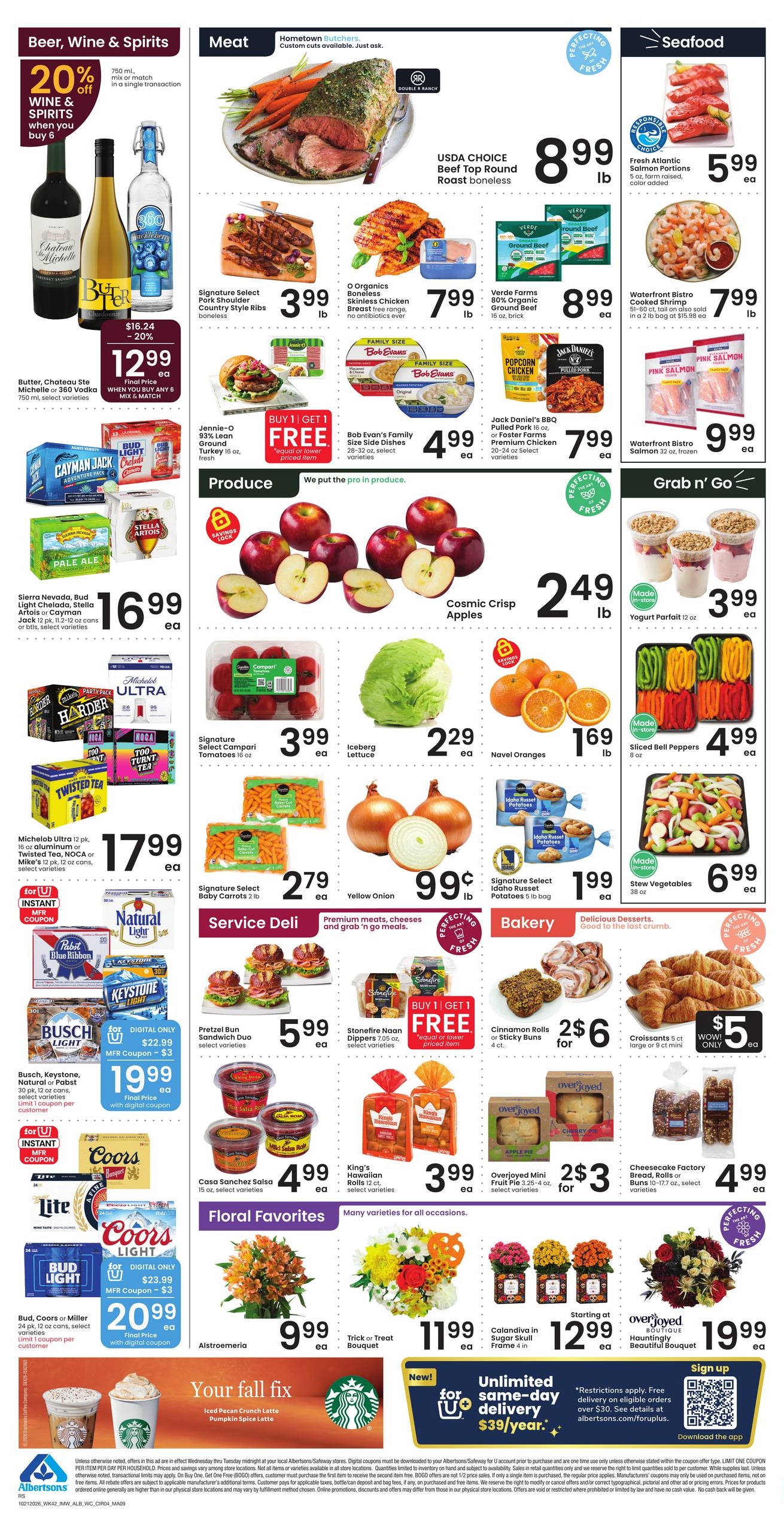 Albertsons (Rock Springs Area, WY) Weekly Ad October 21 - 27, 2026