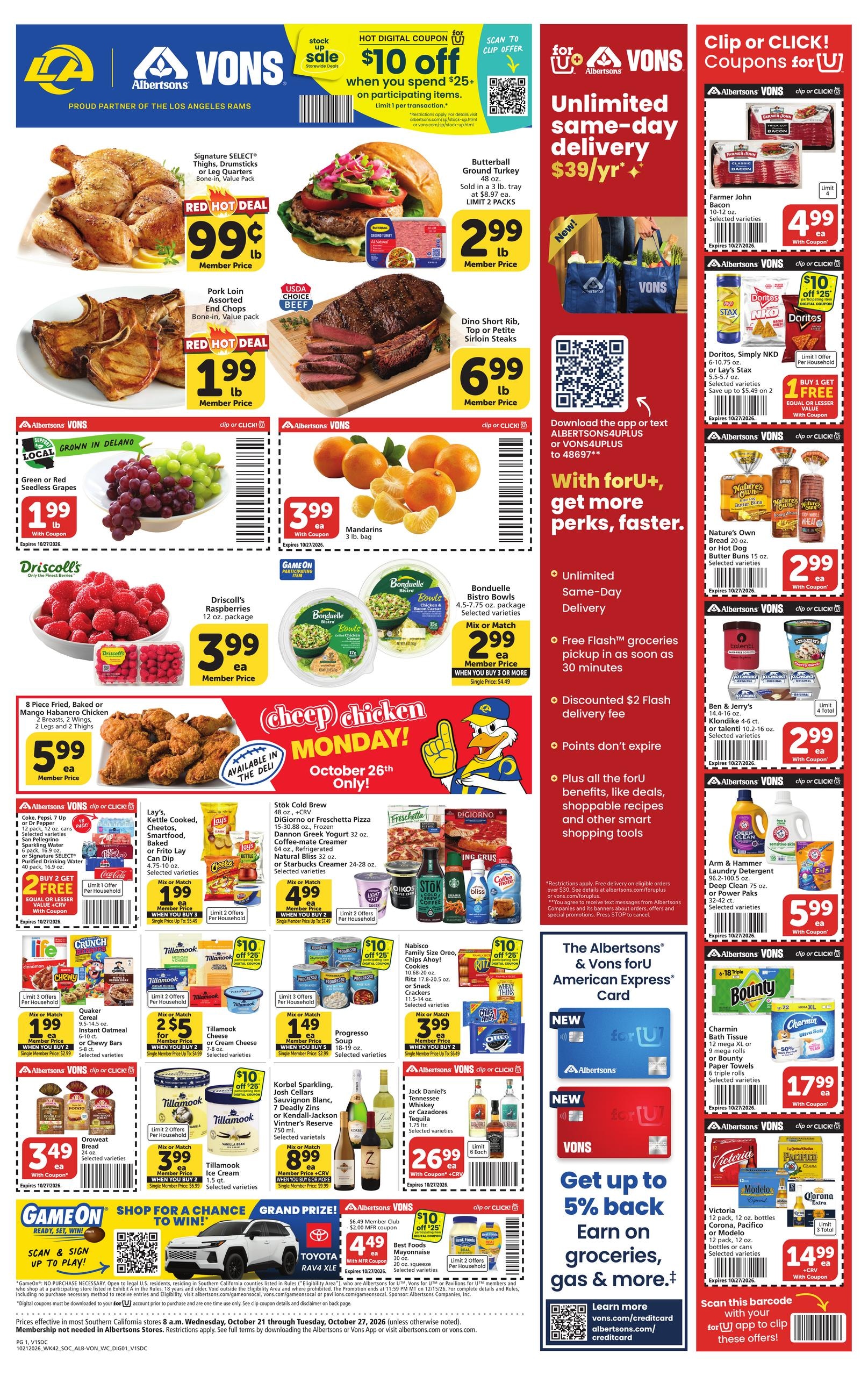Albertsons Weekly Ad October 21 - 27, 2026