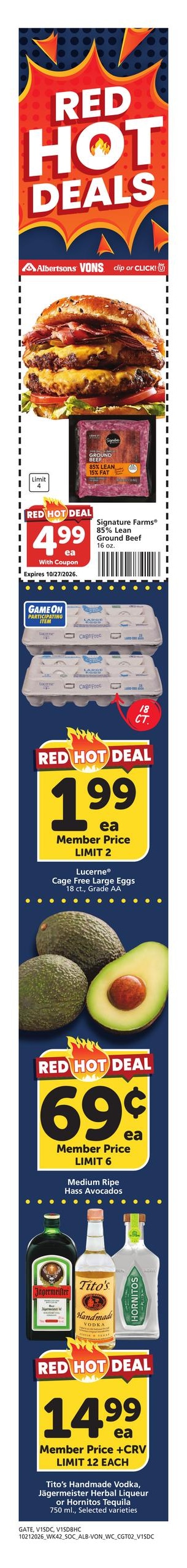 Albertsons Weekly Ad October 21 - 27, 2026