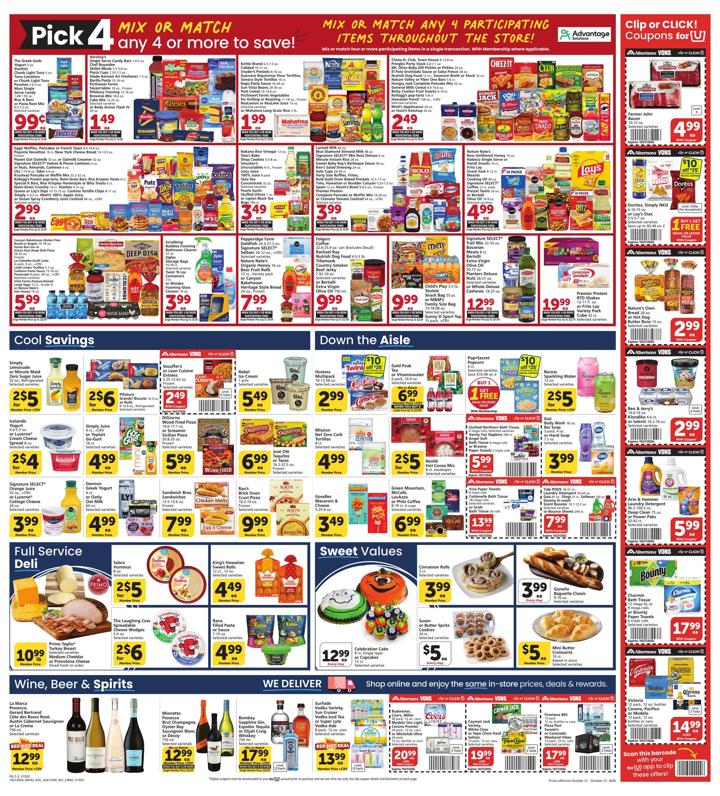 Albertsons Weekly Ad October 21 - 27, 2026