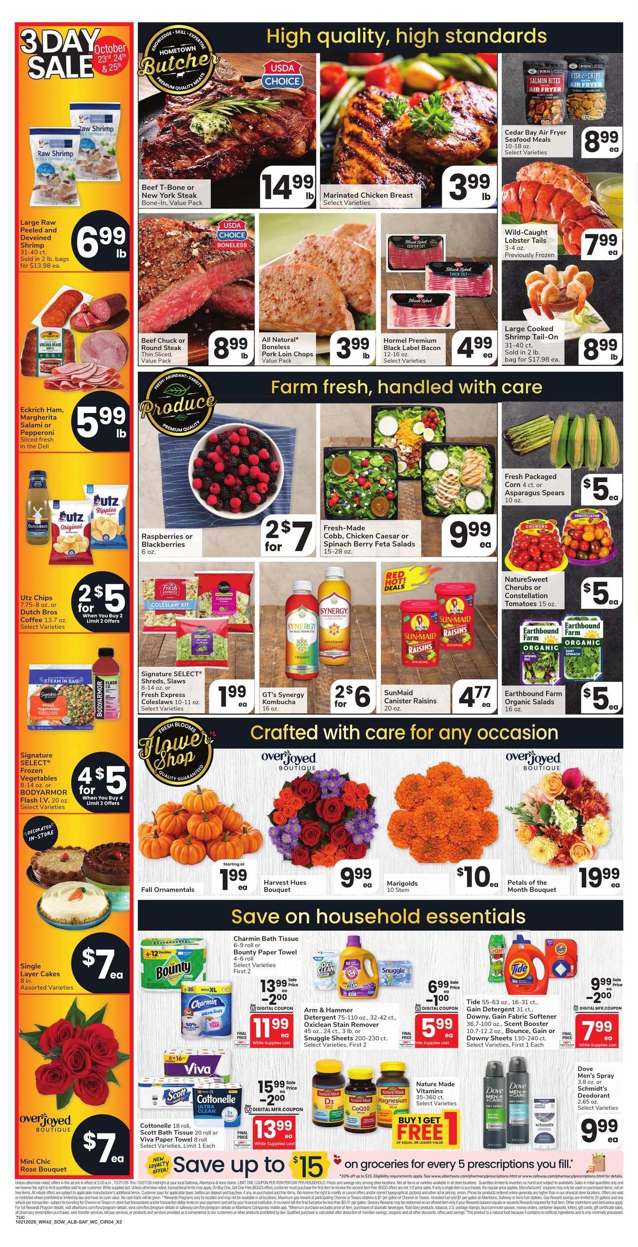 Albertsons (Tucson Area, AZ) Weekly Ad October 21 - 27, 2026