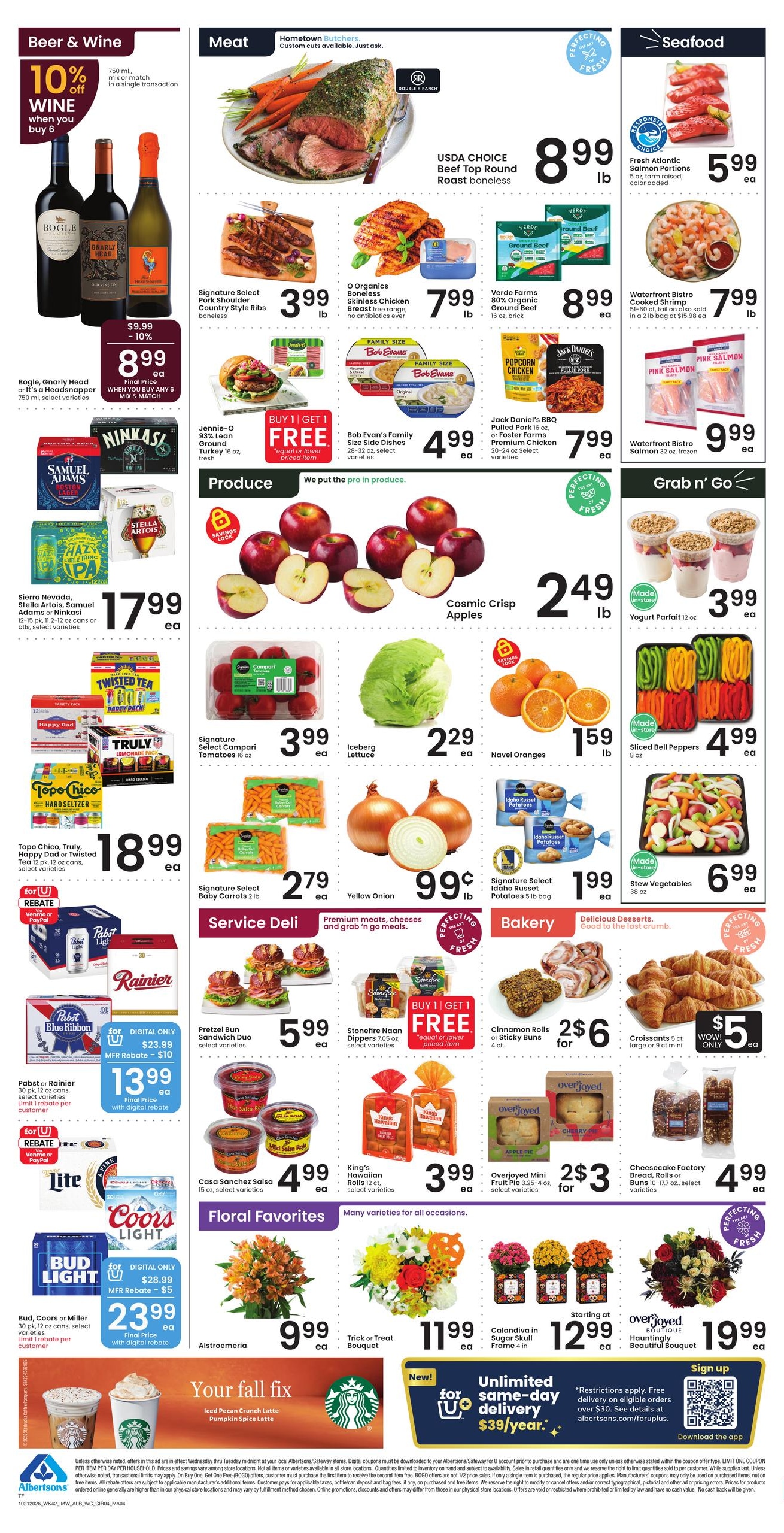 Albertsons (Twin Falls Area, ID) Weekly Ad October 21 - 27, 2026