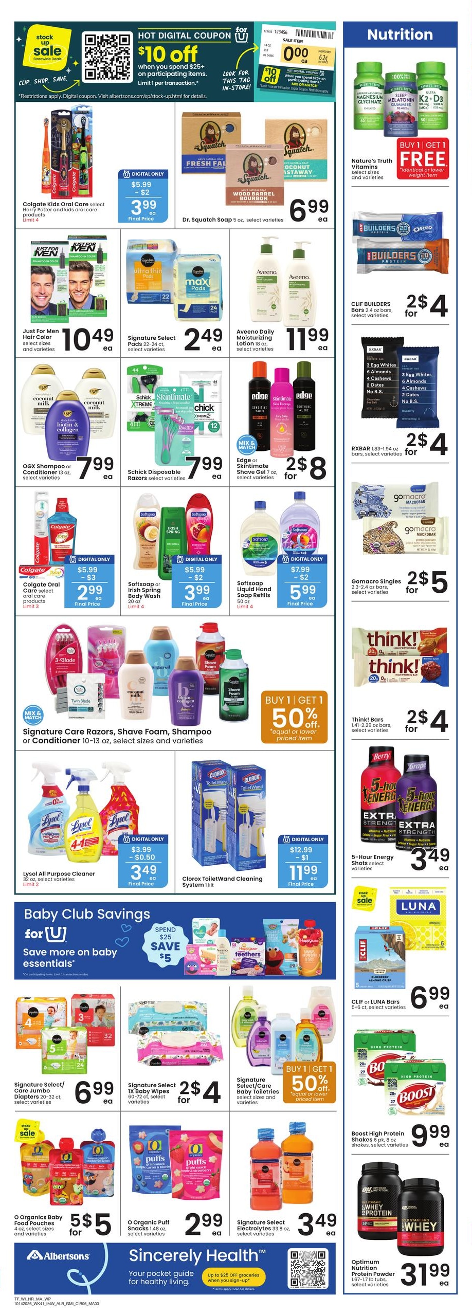 Albertsons (Alamo Area, ND) Weekly Ad October 21 - 27, 2026
