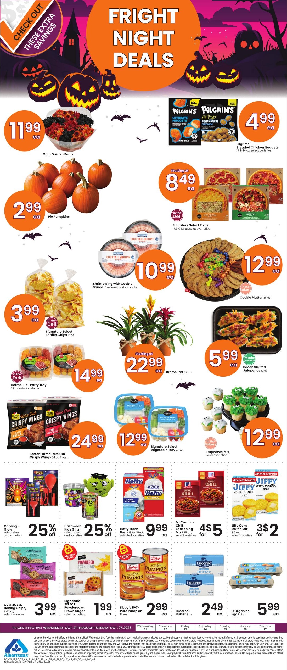 Albertsons (Alamo Area, ND) Weekly Ad October 21 - 27, 2026