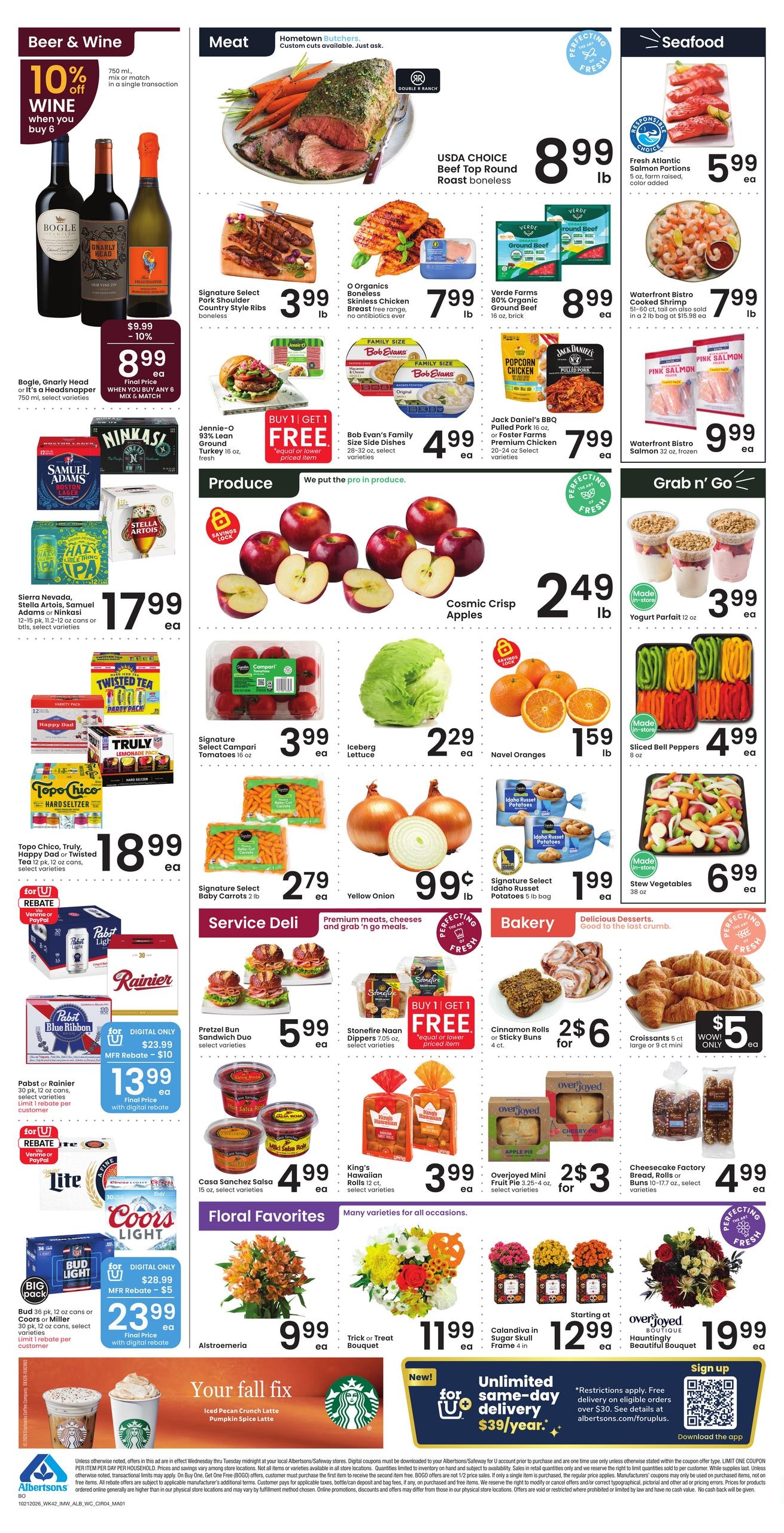 Albertsons Weekly Ad October 21 - 27, 2026