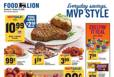 Food Lion (Tallahassee Area, FL) Weekly Ad October 21 - 27, 2026