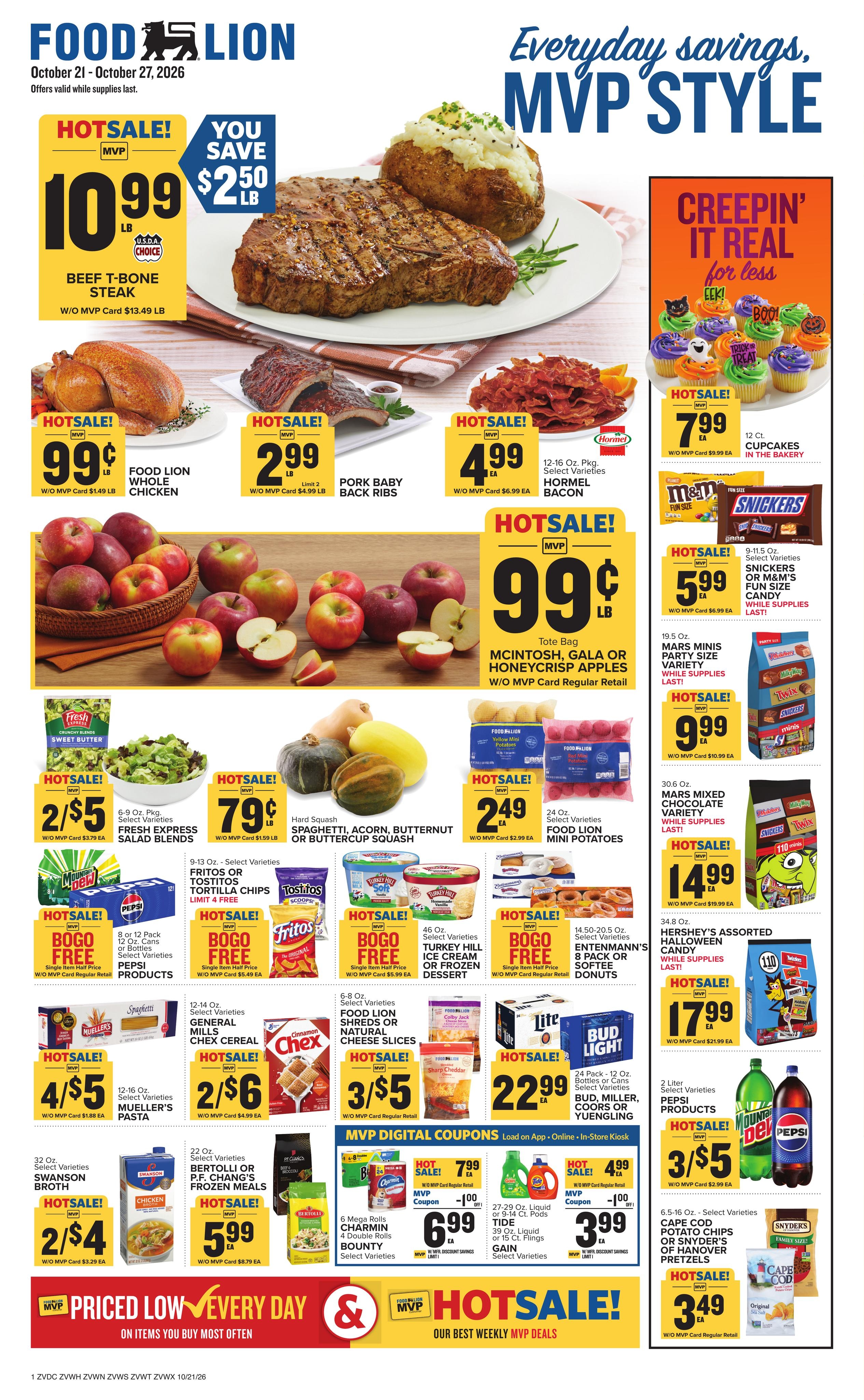Food Lion (Winchester Area, VA) Weekly Ad October 21 - 27, 2026