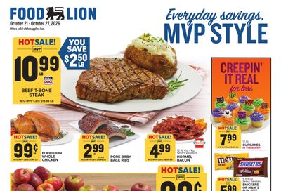 Food Lion (Winchester Area, VA) Weekly Ad October 21 - 27, 2026