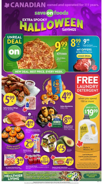 Save On Foods (BC) Flyer October 22 to 28