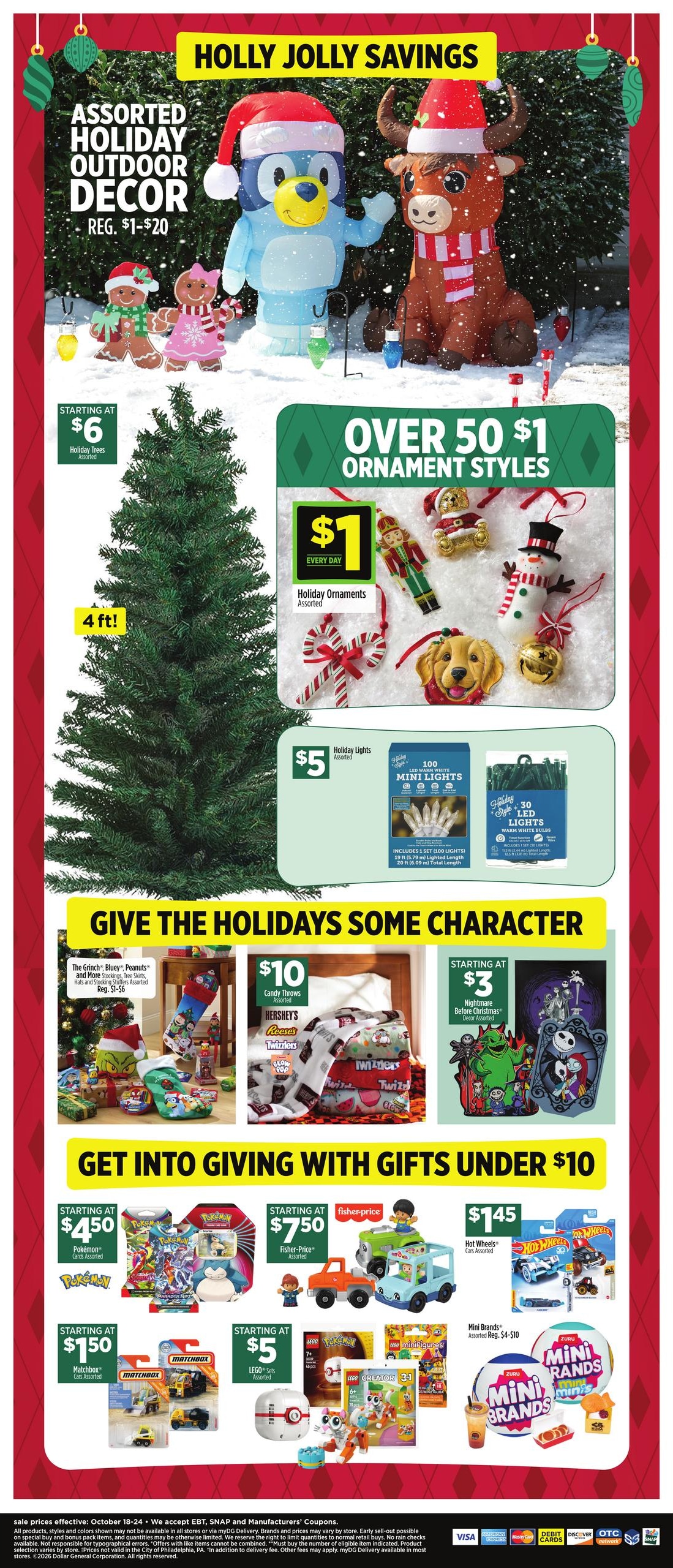 Dollar General (Algoma Area, MS) Weekly Ad October 18 - 24, 2026