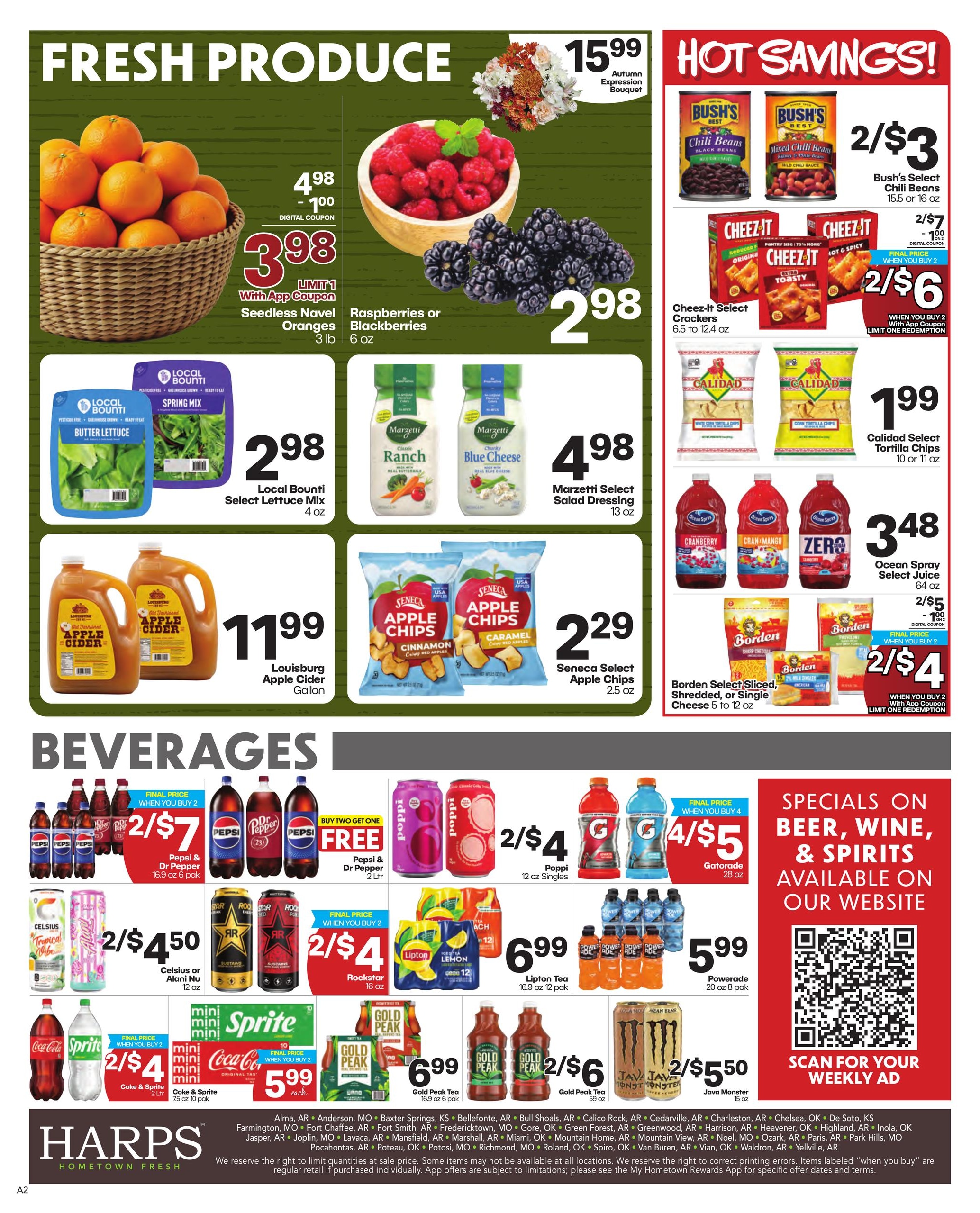 Harps Foods (Concord Area, AR) Weekly Ad October 21 - 27, 2026