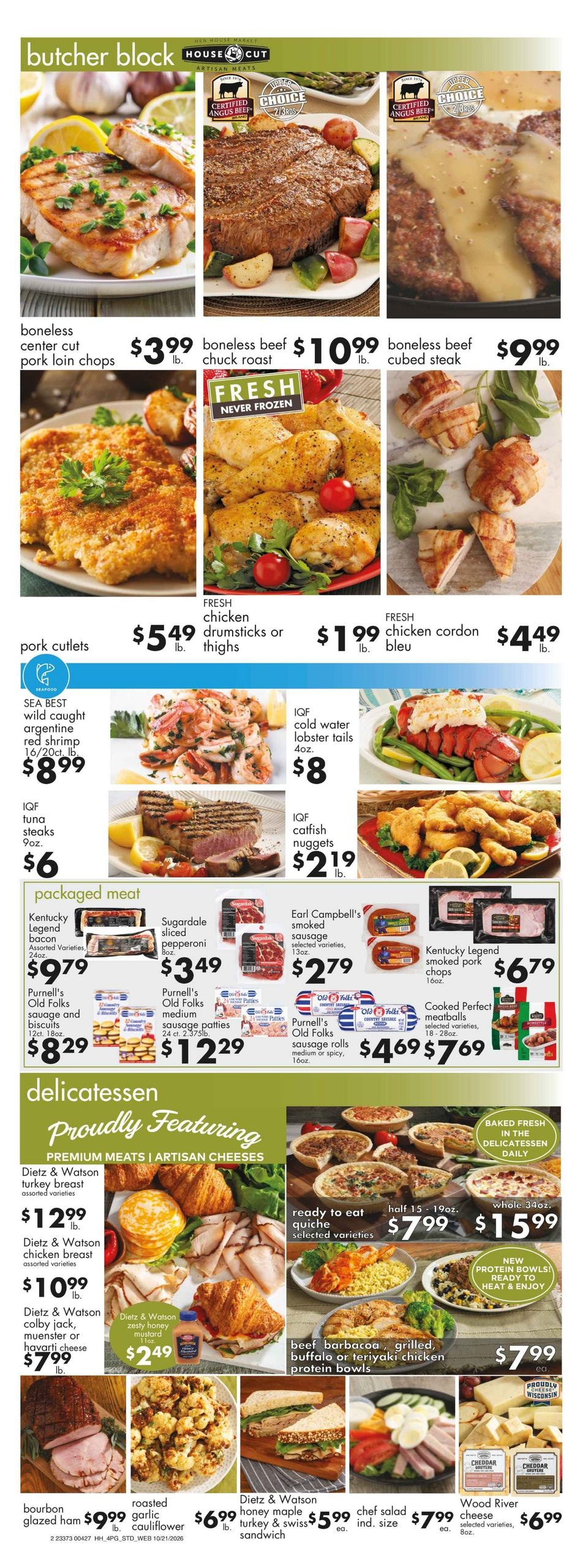 Hen House Weekly Ad October 21 - 27, 2026