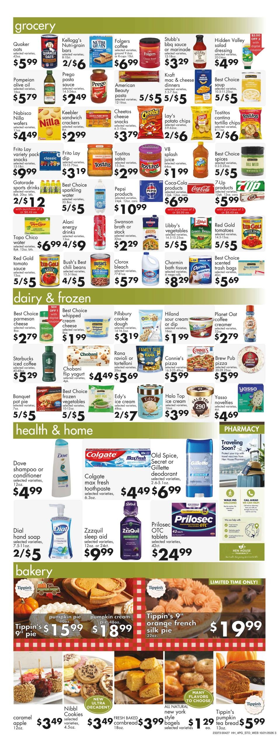 Hen House Weekly Ad October 21 - 27, 2026