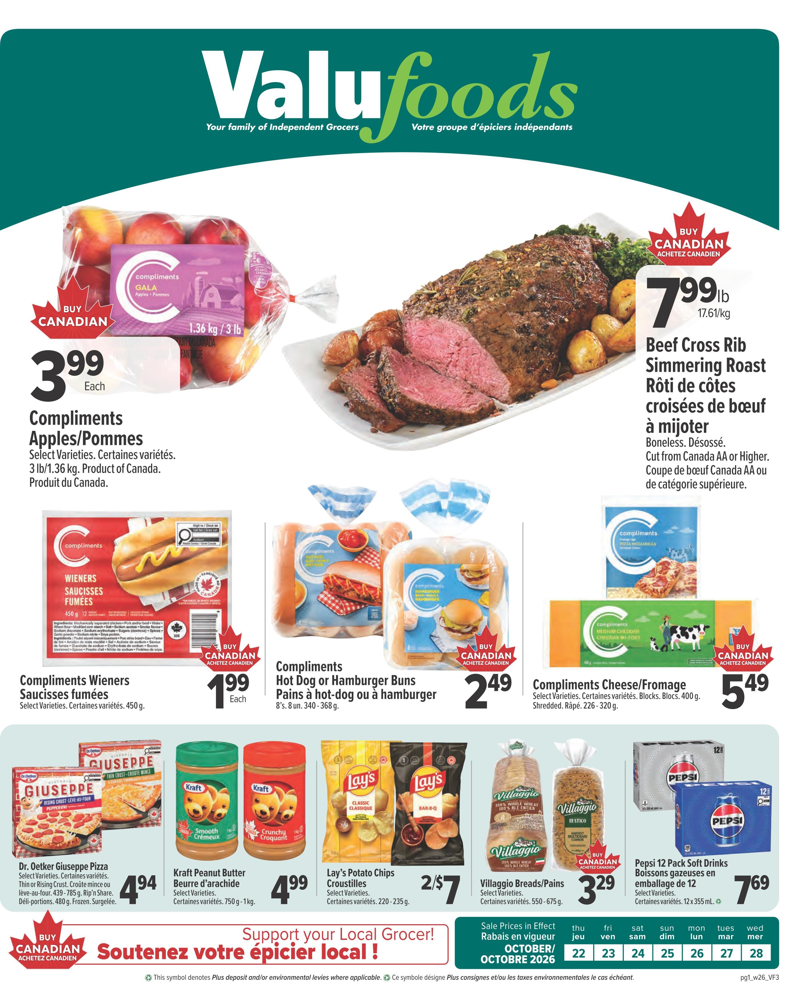 Valufoods Flyer October 22 to 28