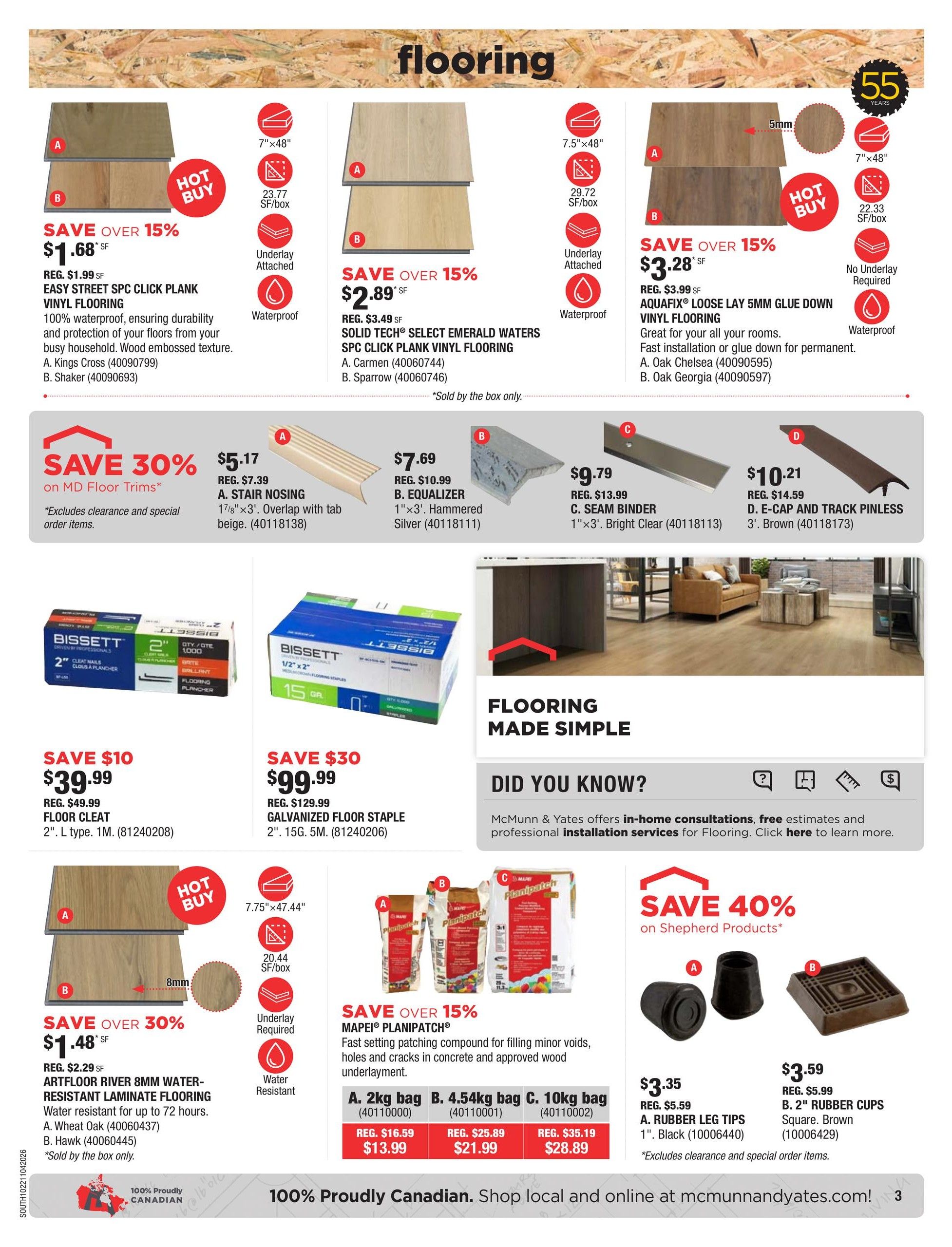 McMunn & Yates Building Supplies Flyer October 22 to November 4