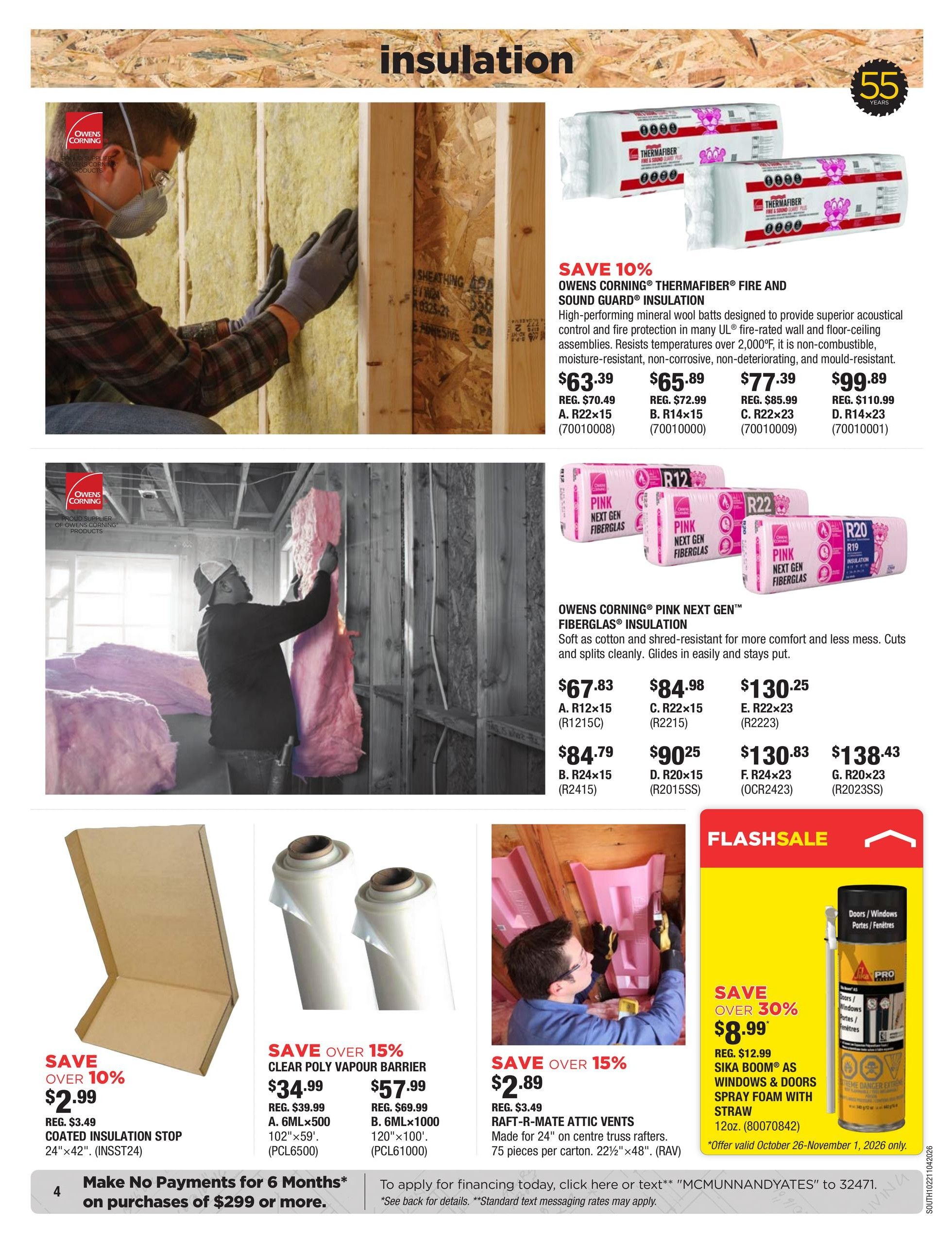 McMunn & Yates Building Supplies Flyer October 22 to November 4