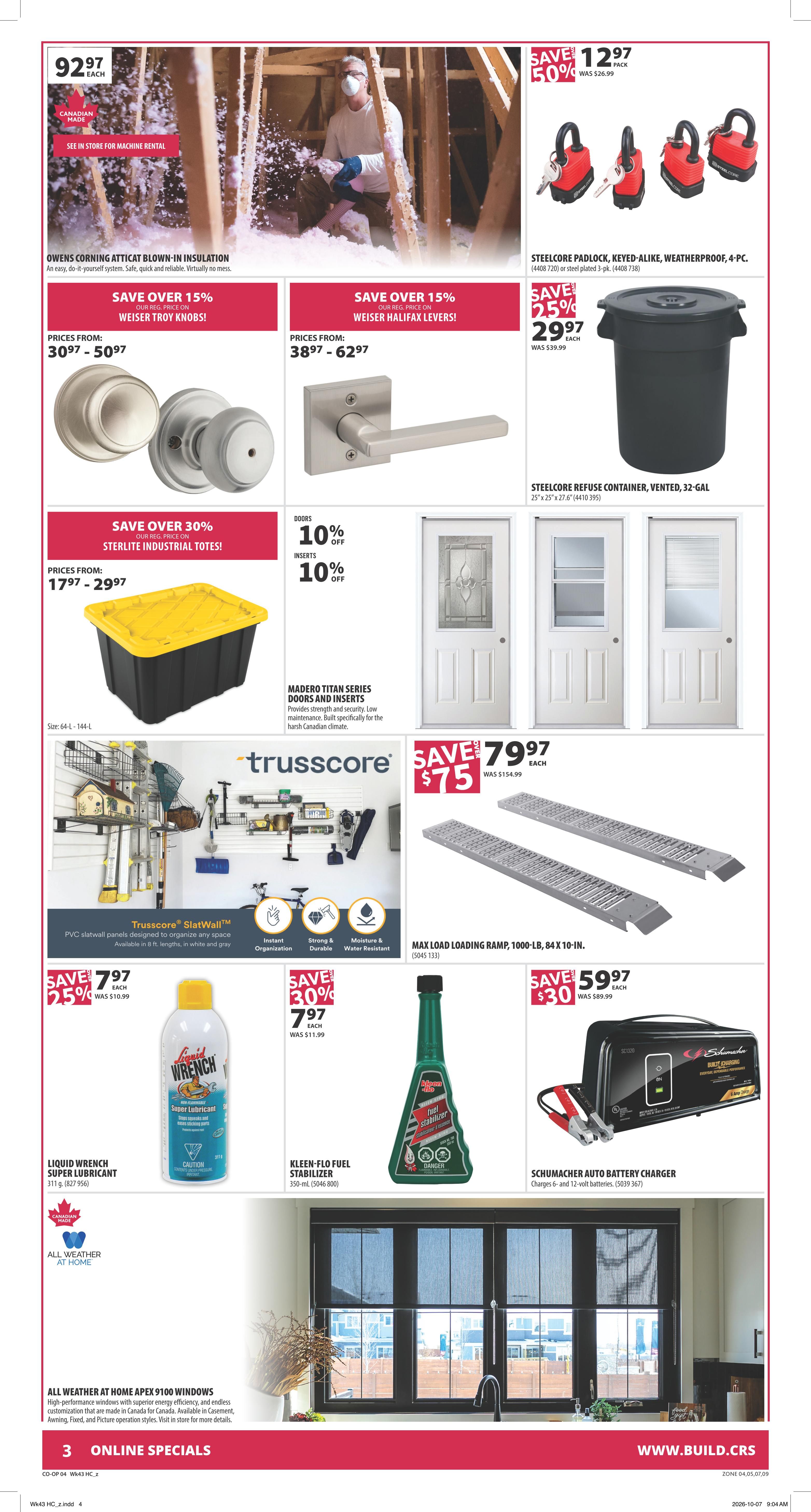 Co-op (West) Home Centre Flyer October 22 to 28