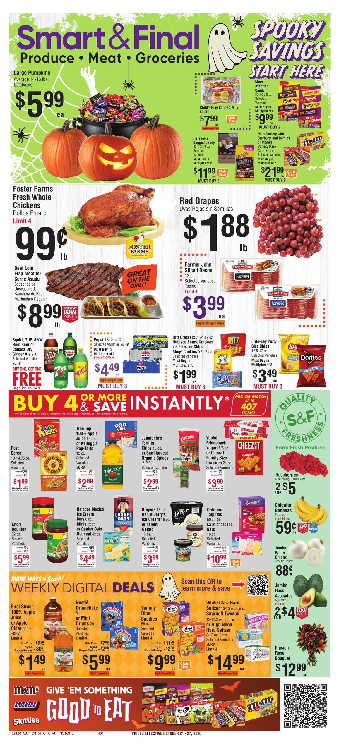 Smart & Final (Carlsbad Area, CA) Weekly Ad October 21 - 27, 2026
