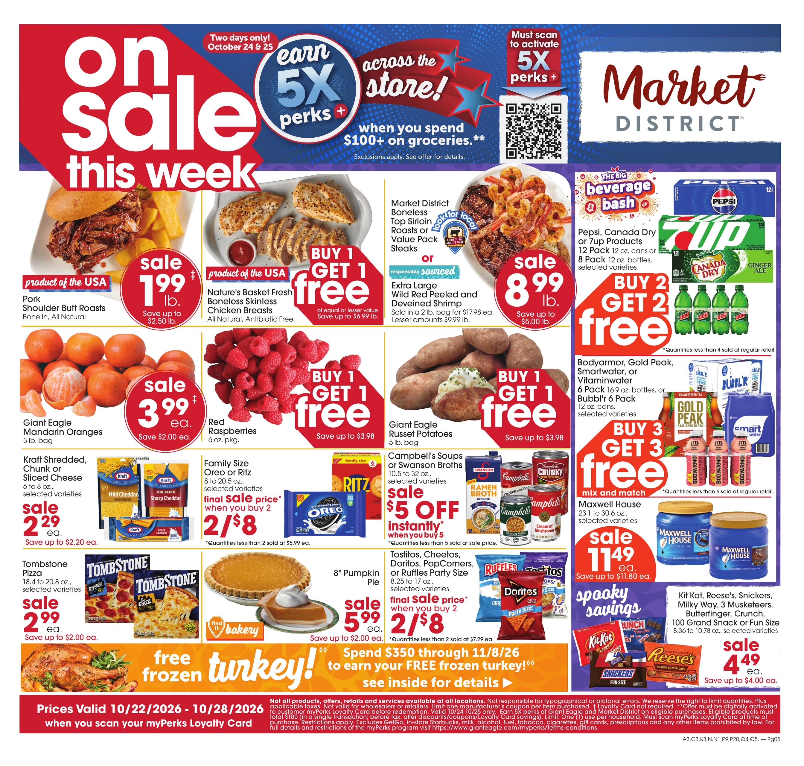 Giant Eagle (Columbus Area, OH) Weekly Ad October 22 - 28, 2026