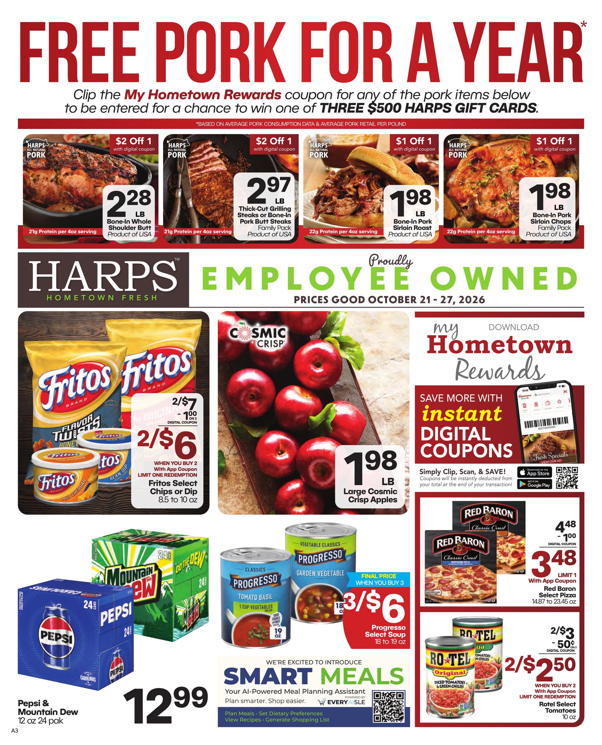 Harps Foods (Alpine Area, AR) Weekly Ad October 21 - 27, 2026