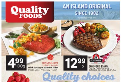 Quality Foods Flyer October 22 to 28