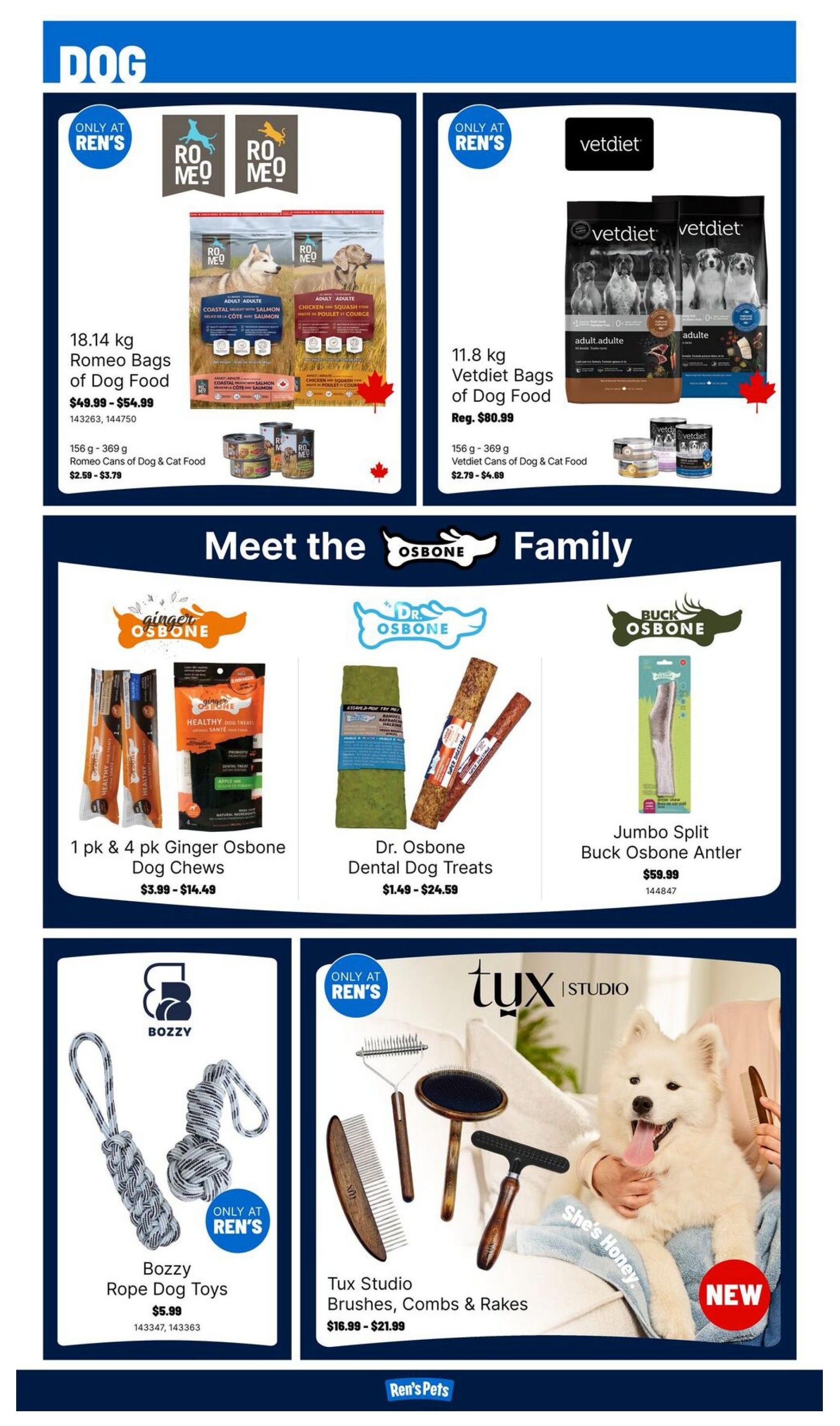 Ren's Pets Flyer October 22 to 28