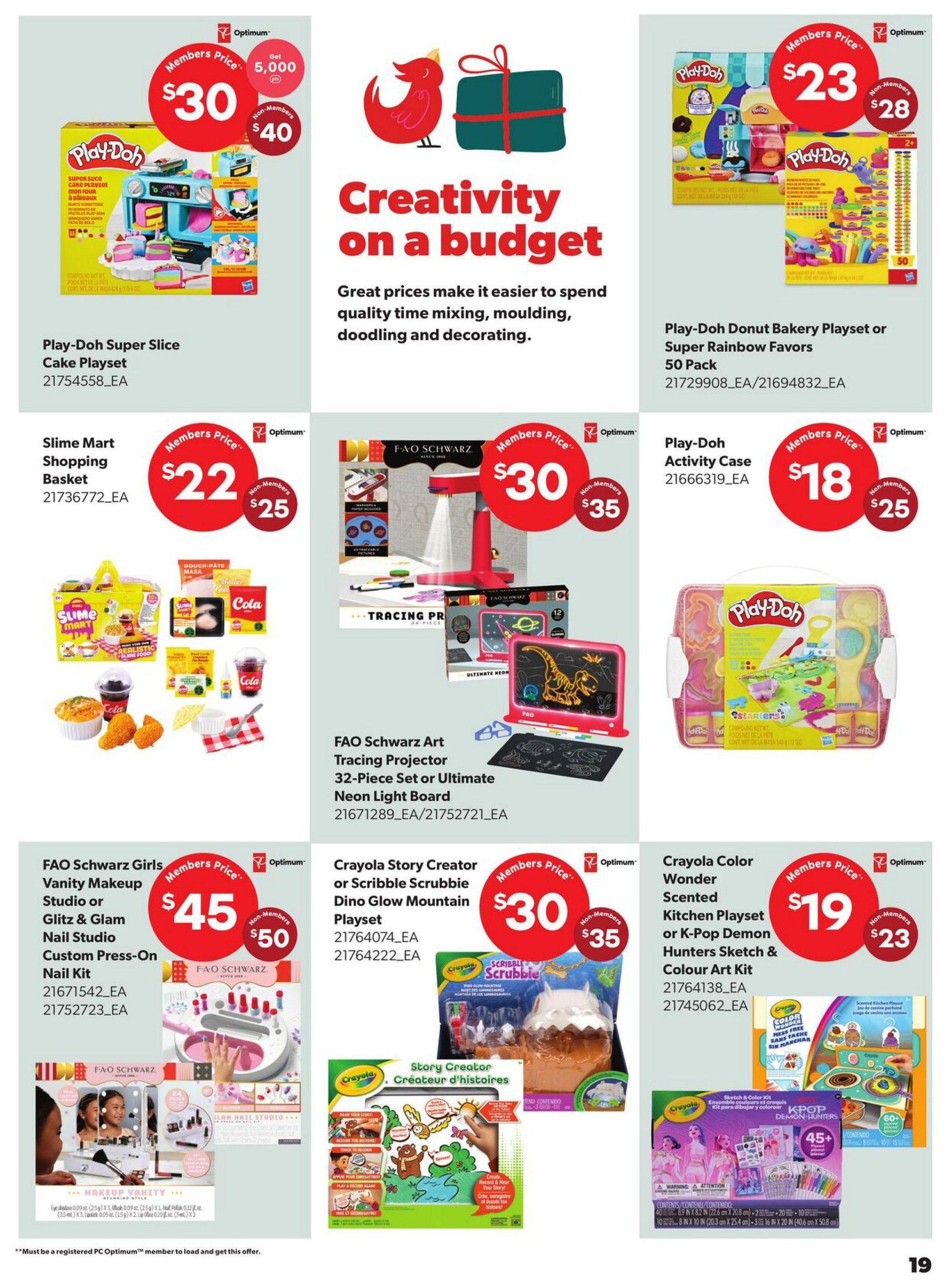 Real Canadian Superstore Toy Book October 22 to December 30