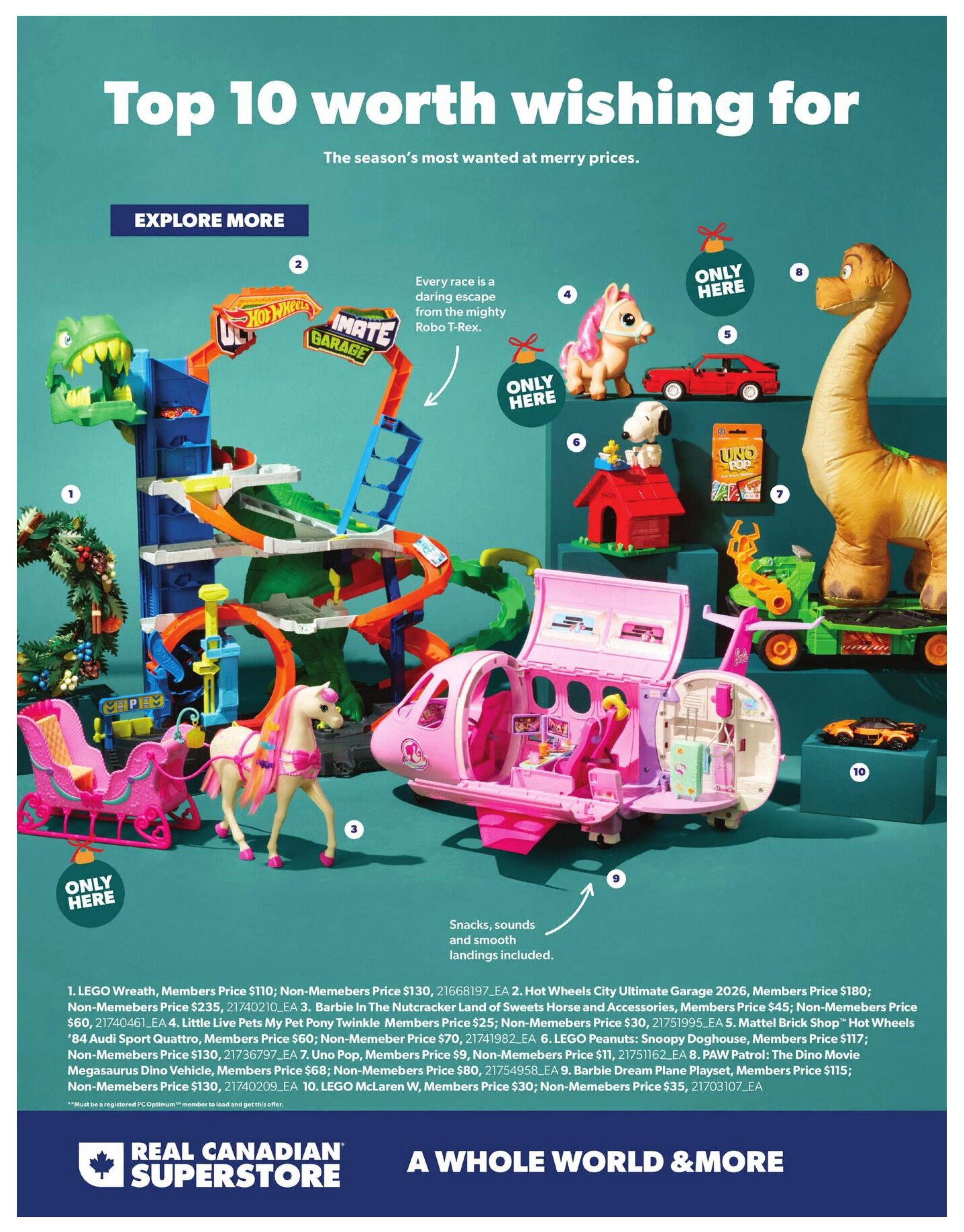 Real Canadian Superstore Toy Book October 22 to December 30