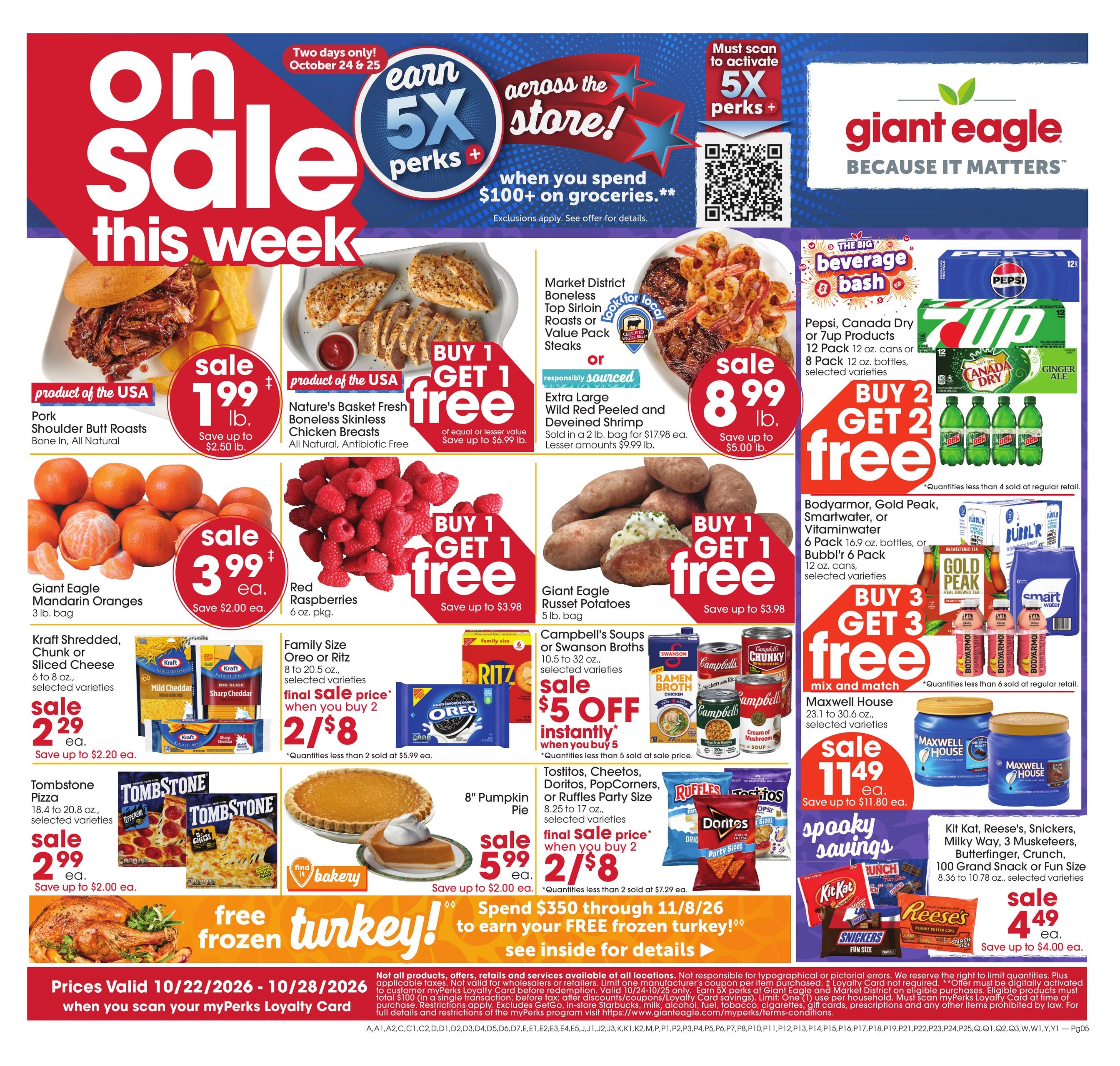 Giant Eagle (Cumberland Area, MD) Weekly Ad October 22 - 28, 2026