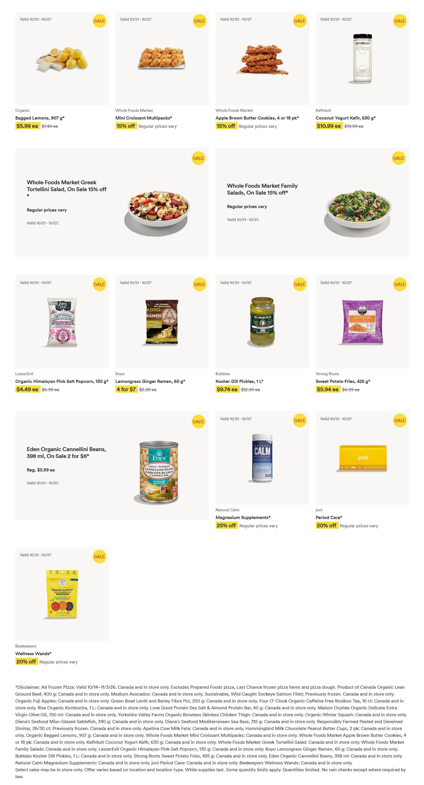 Whole Foods Market (ON) Flyer October 21 to 27