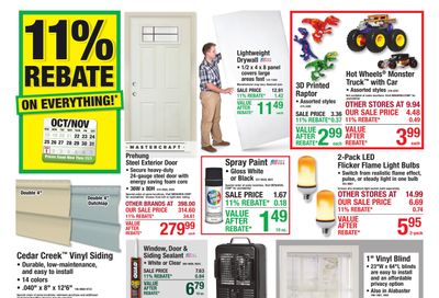 Menards (Bellevue Area, IA) 11% Rebate Sale Weekly Ad October 21 - November 1, 2026