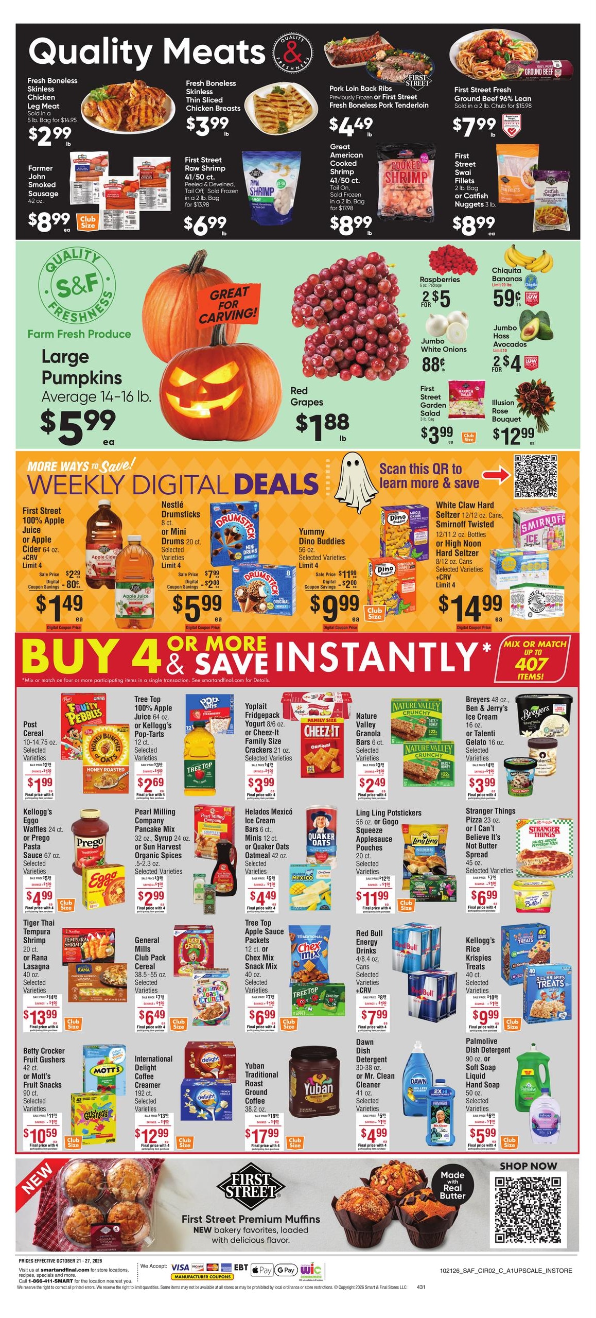 Smart & Final (Artesia Area, CA) Weekly Ad October 21 - 27, 2026