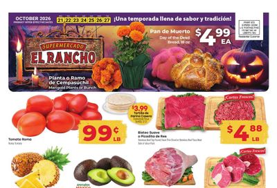 El Rancho Supermercado (Odessa Area, TX) Weekly Ad October 21 - 27, 2026