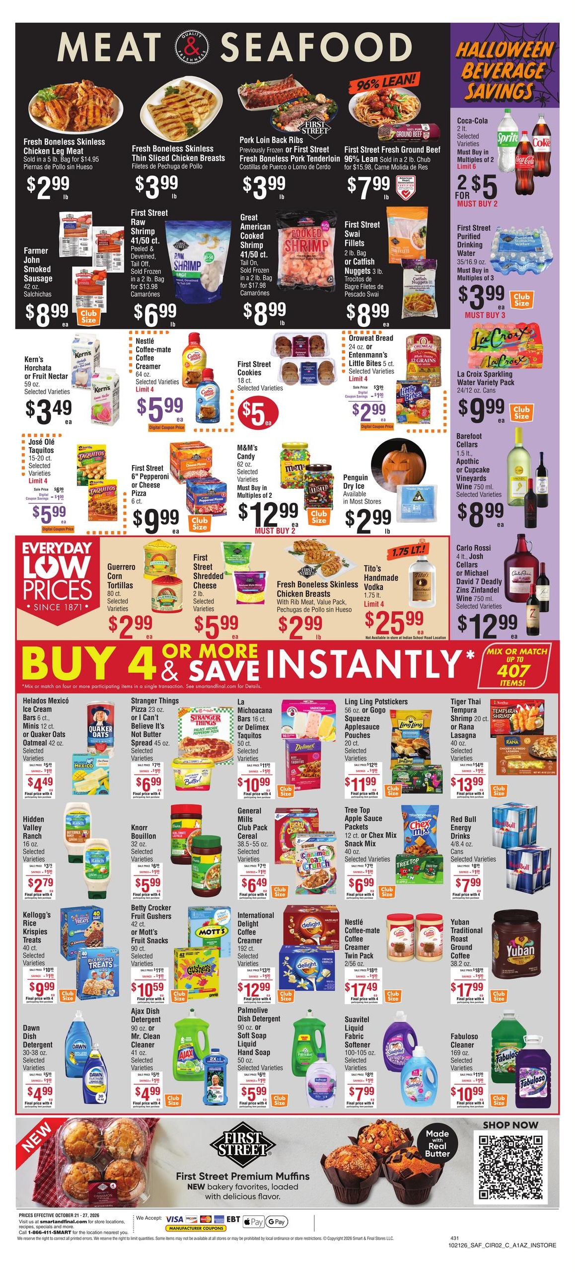 Smart & Final (Scottsdale Area, AZ) Weekly Ad October 21 - 27, 2026