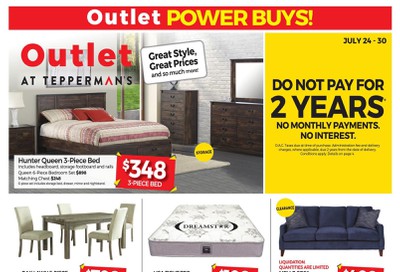 Outlet at Tepperman's Flyer July 24 to 30