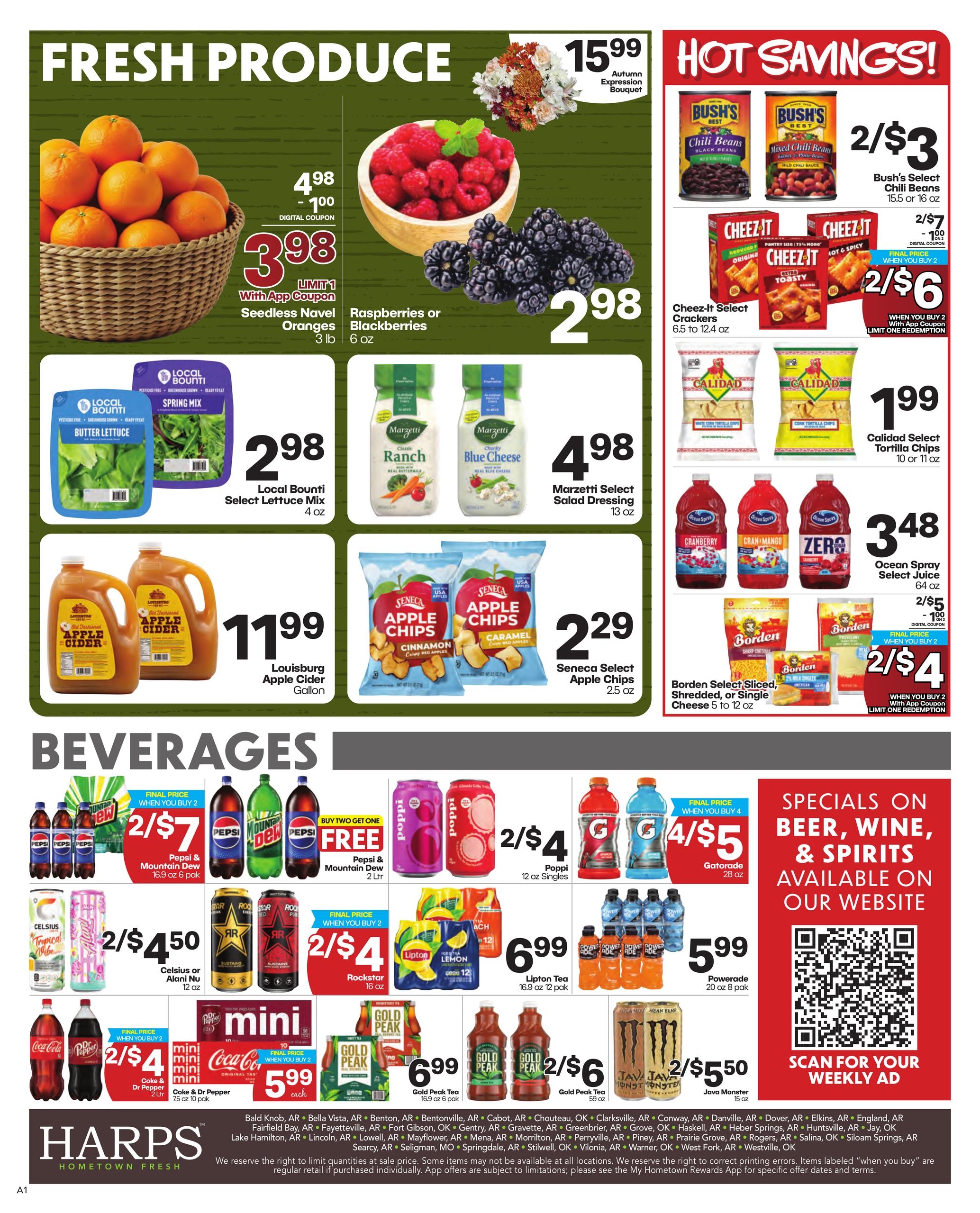 Harps Foods (Fayetteville Area, AR) Weekly Ad October 21 - 27, 2026