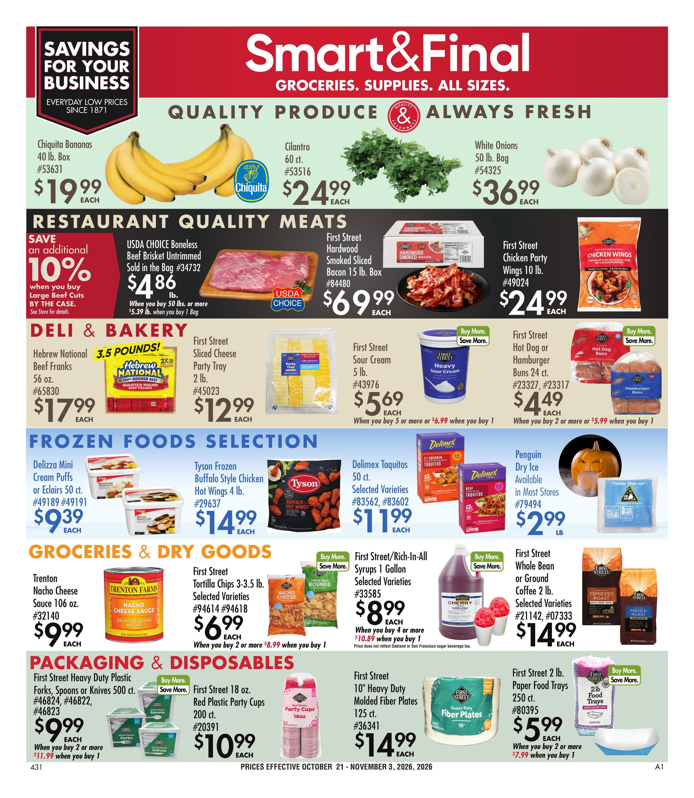Smart & Final Business Savings Weekly Ad October 21 - November 3, 2026