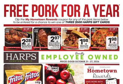 Harps Foods (Manila Area, AR) Weekly Ad October 21 - 27, 2026