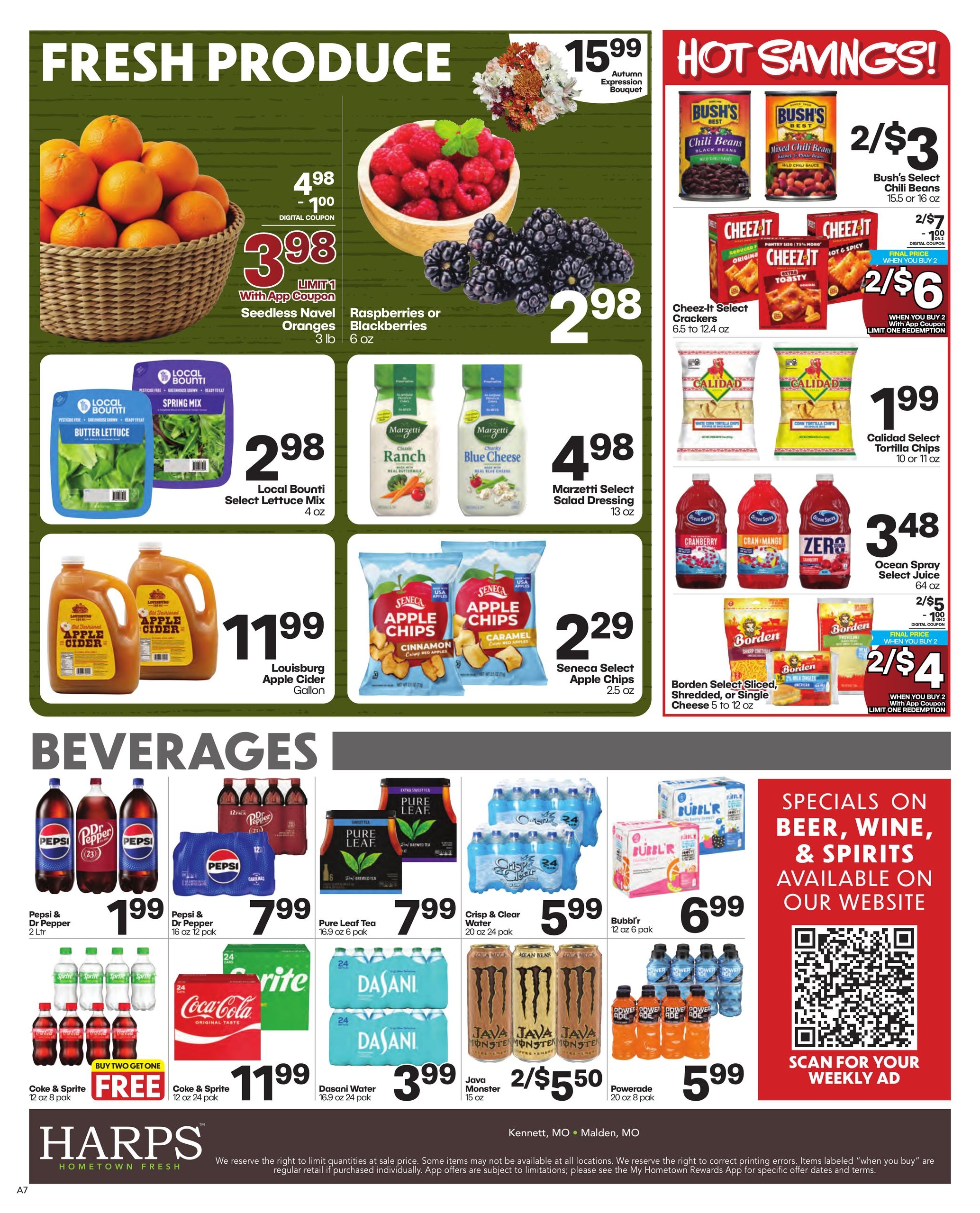 Harps Foods Weekly Ad October 21 - 27, 2026