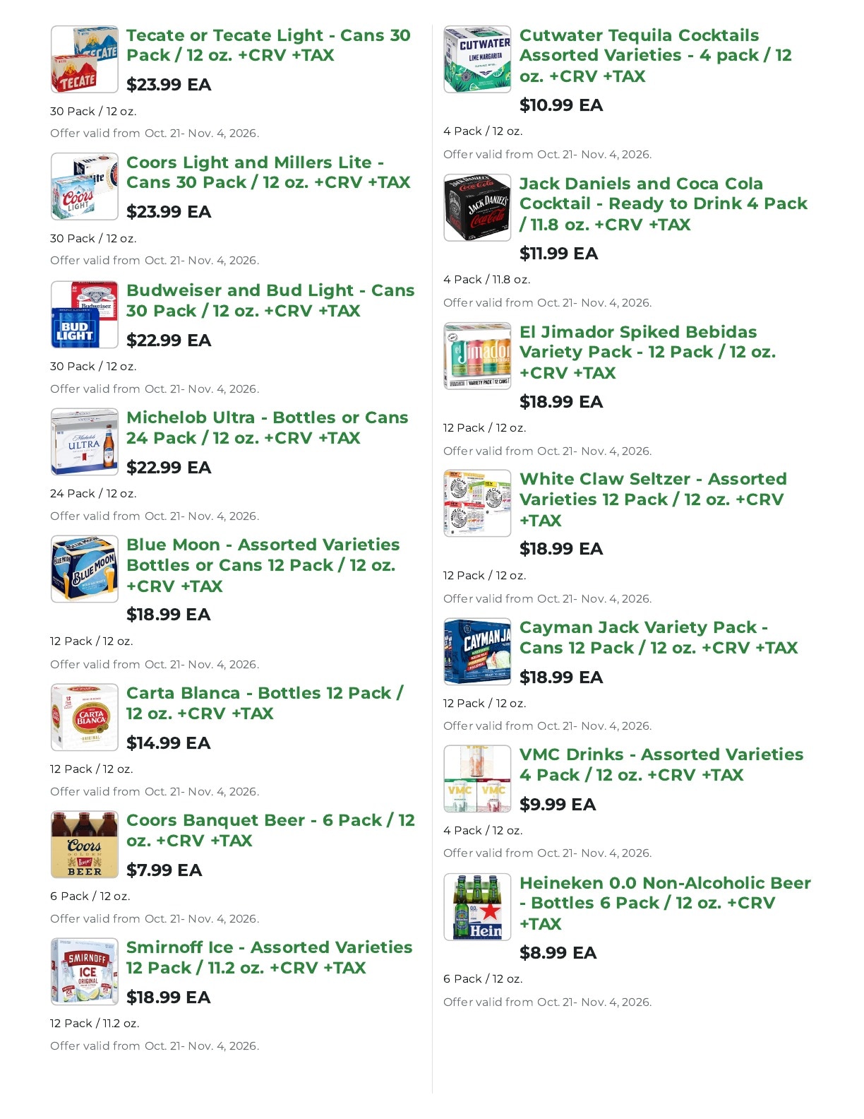 Northgate Market Weekly Ad October 21 - November 3, 2026