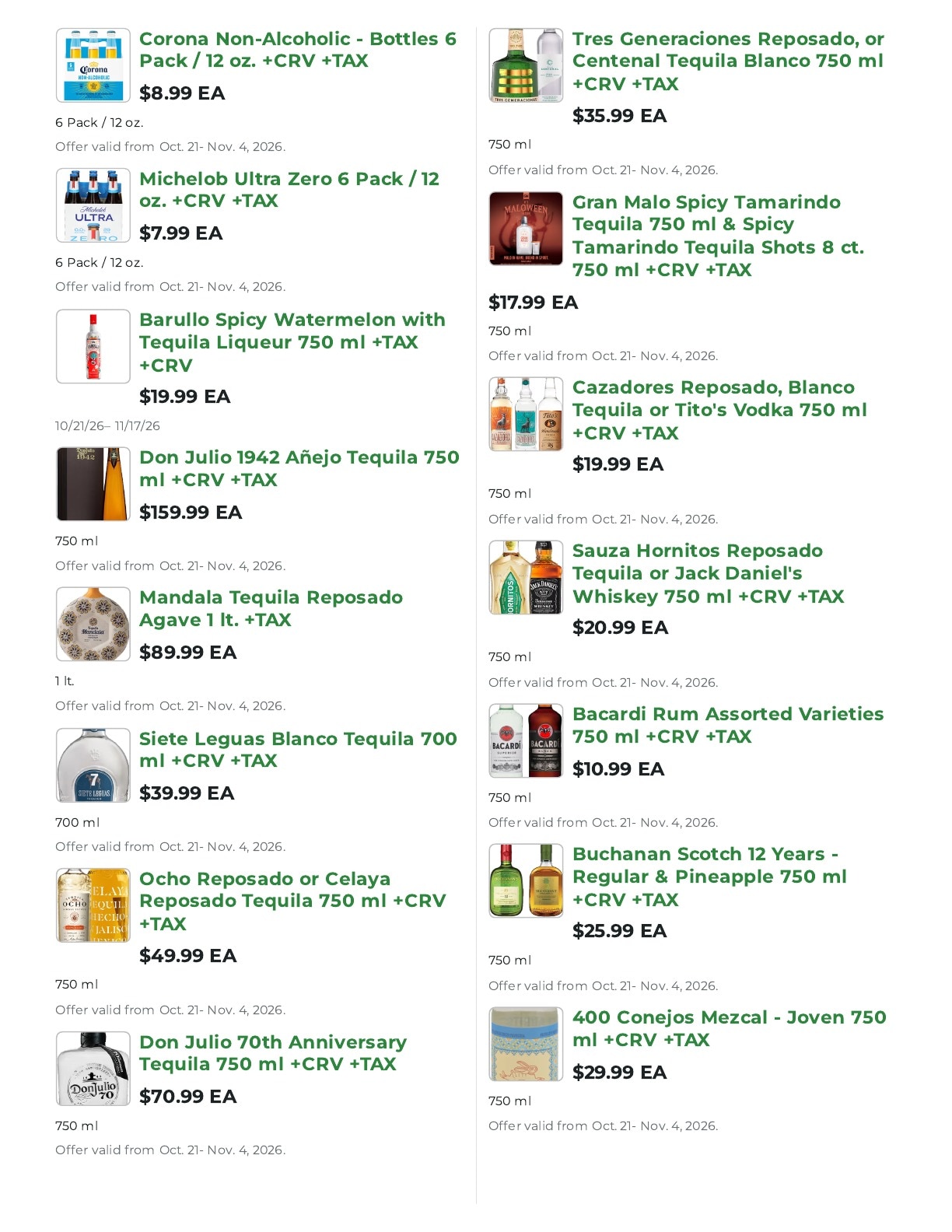 Northgate Market Weekly Ad October 21 - November 3, 2026