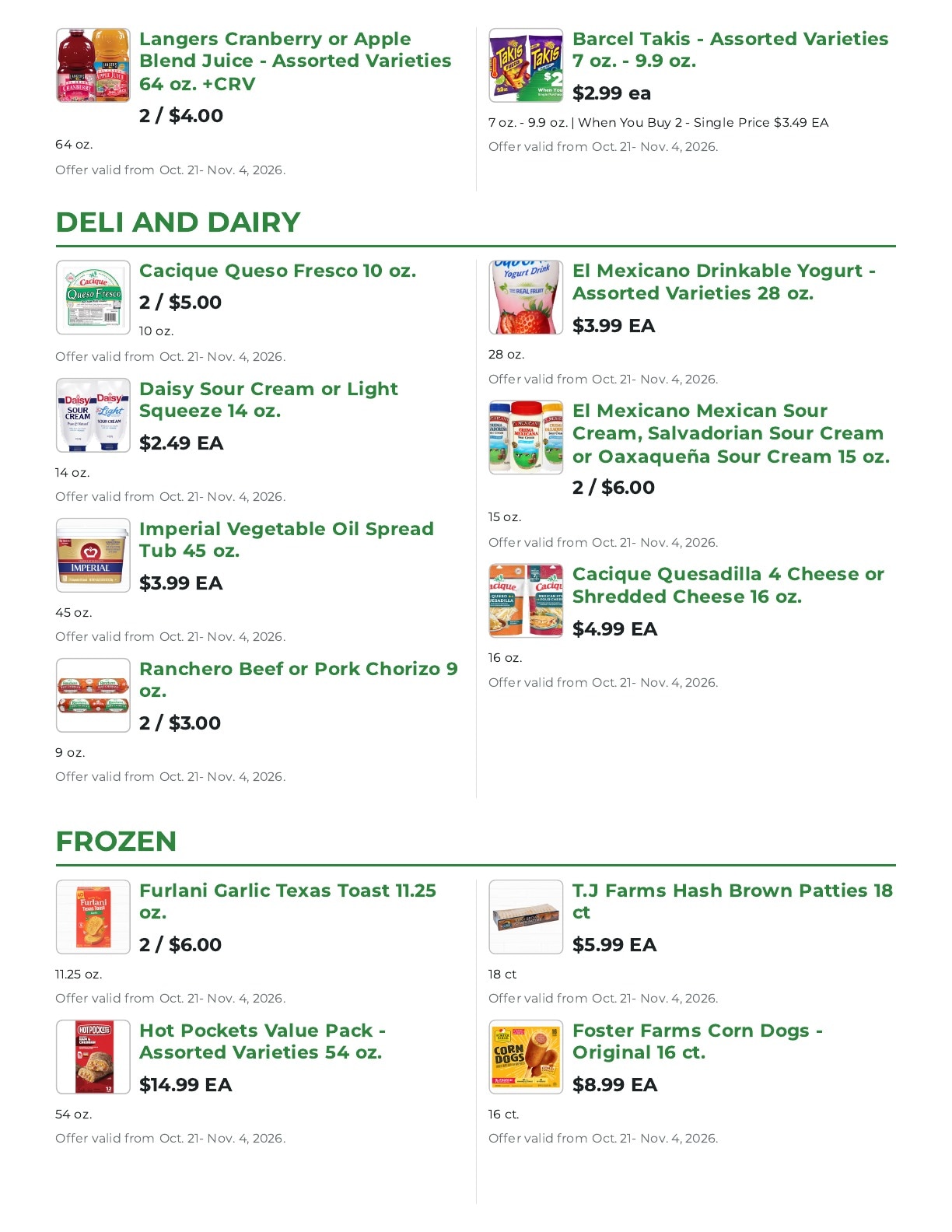 Northgate Market Weekly Ad October 21 - November 3, 2026