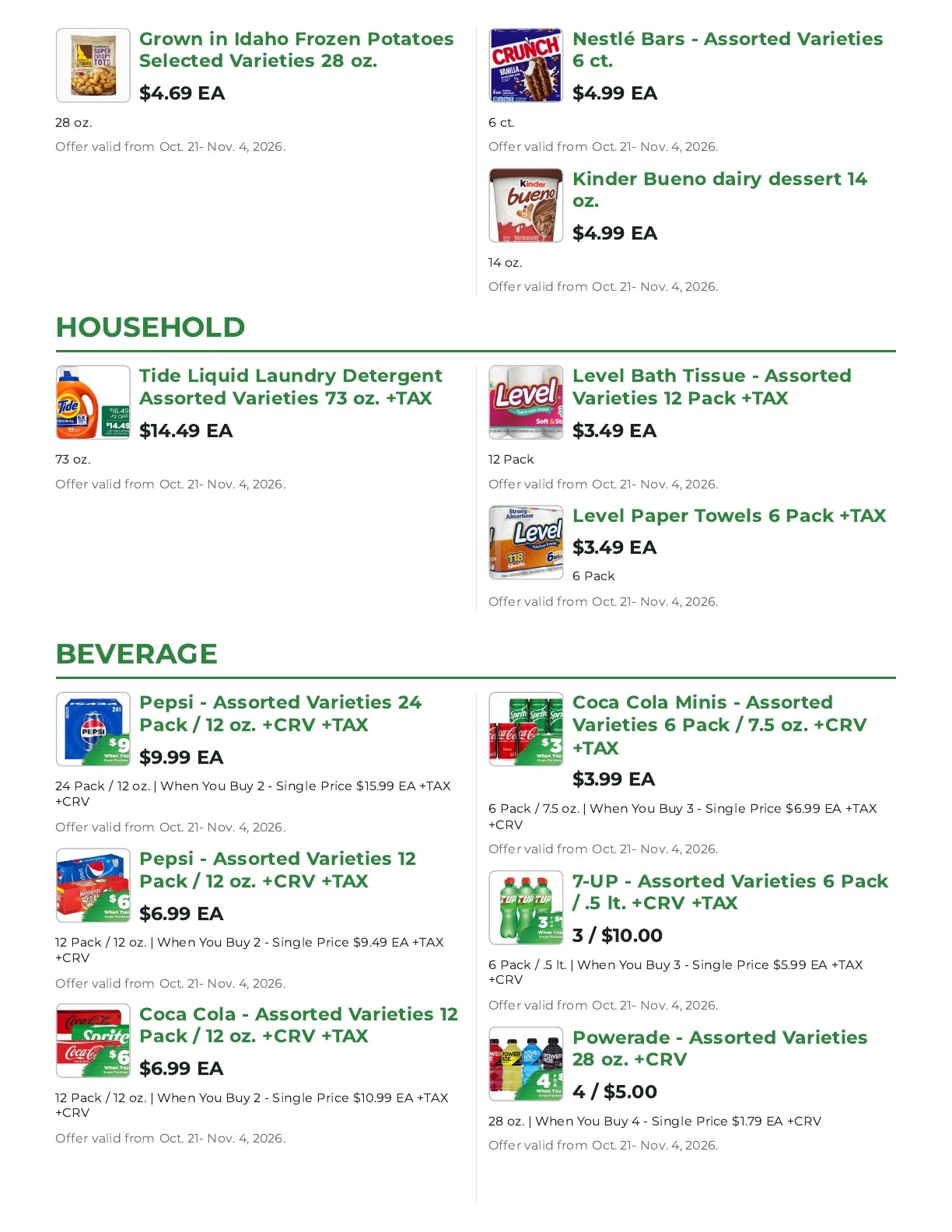 Northgate Market Weekly Ad October 21 - November 3, 2026