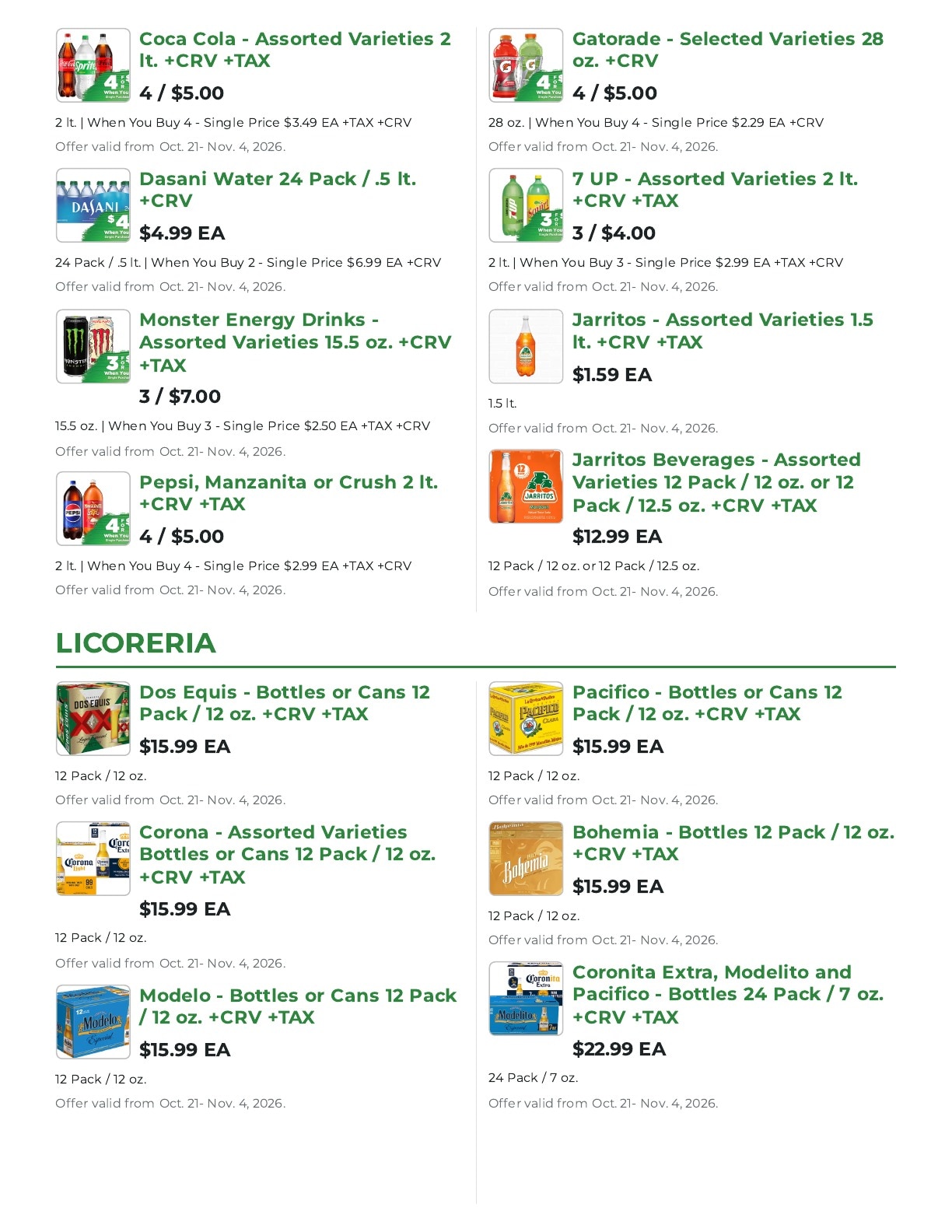 Northgate Market Weekly Ad October 21 - November 3, 2026