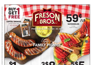 Freson Bros. Flyer July 24 to 30