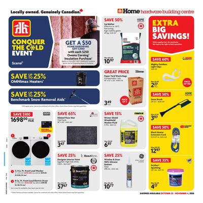 Home Hardware Building Centre (ON) Flyer October 22 to November 4