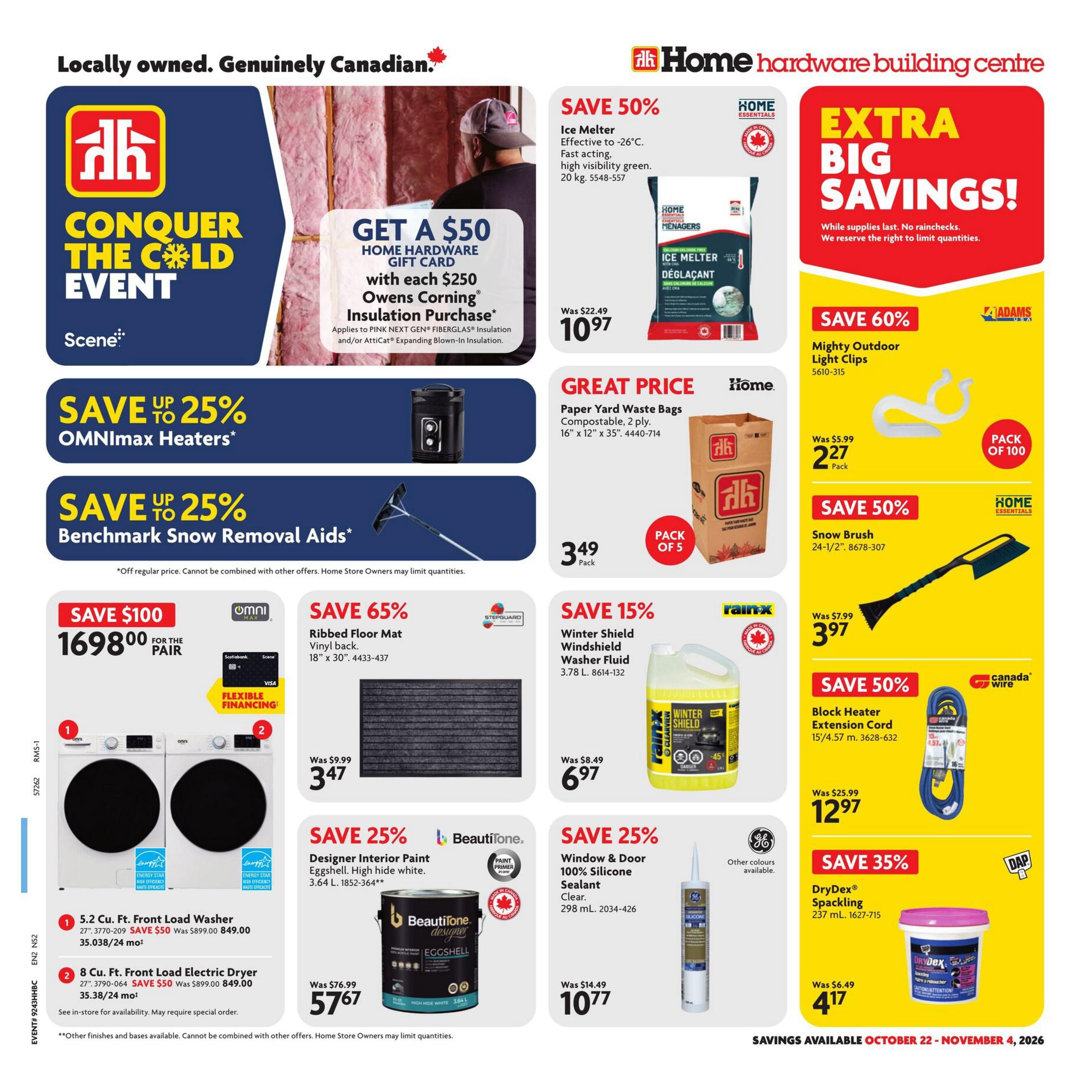 Home Hardware Building Centre (Atlantic) Flyer October 22 to November 4