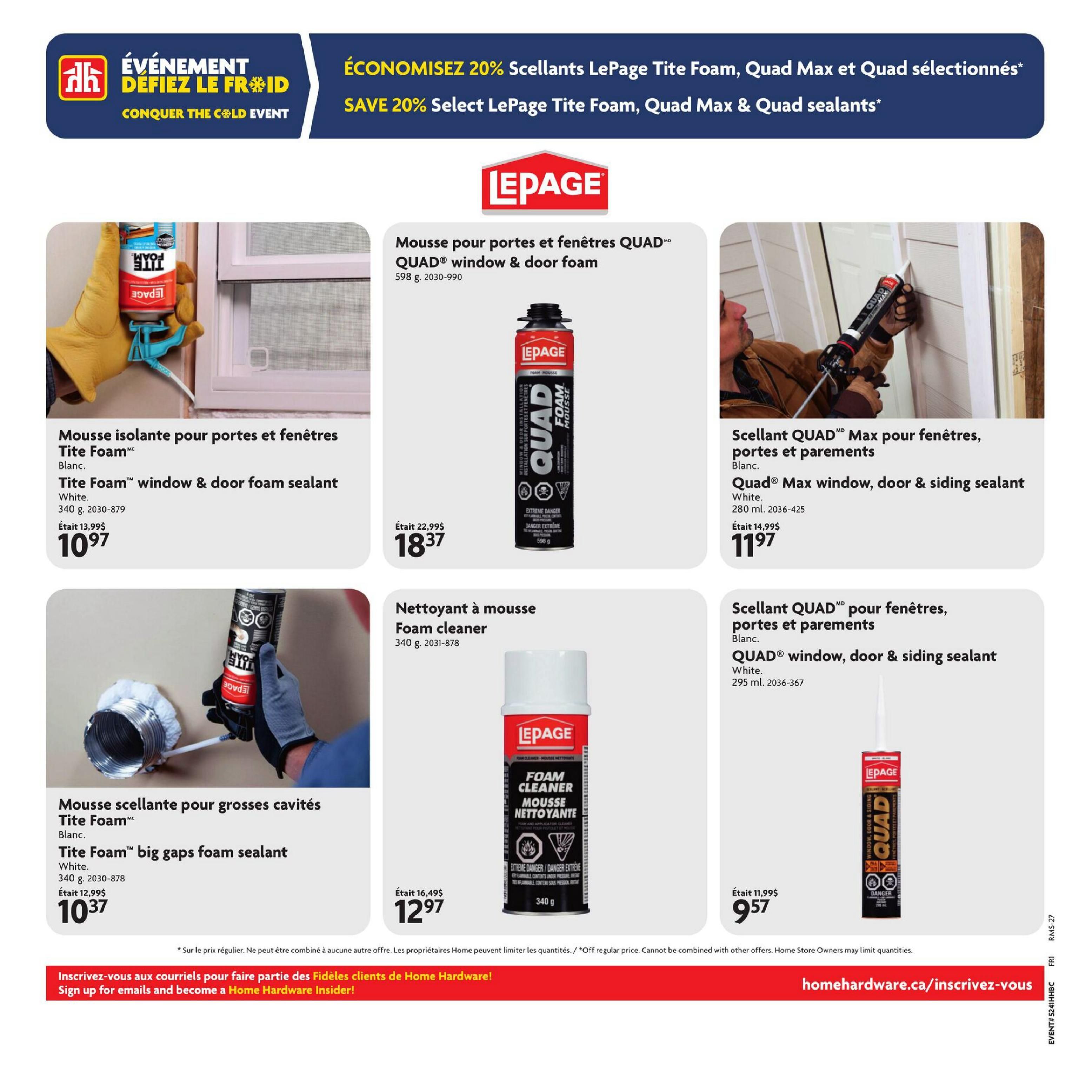 Home Hardware Building Centre (QC) Flyer October 22 to November 4